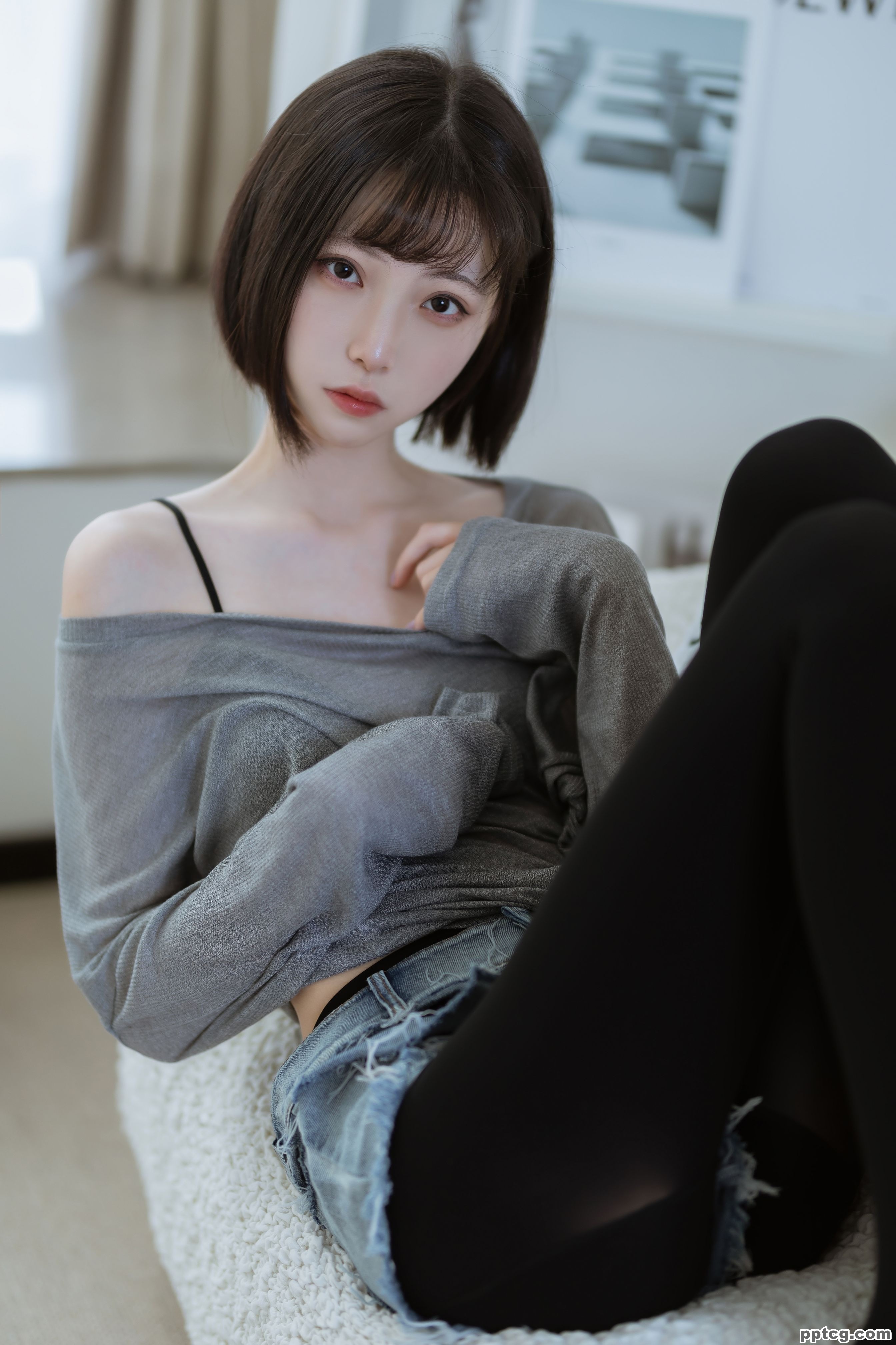 许岚LAN 半透毛衣