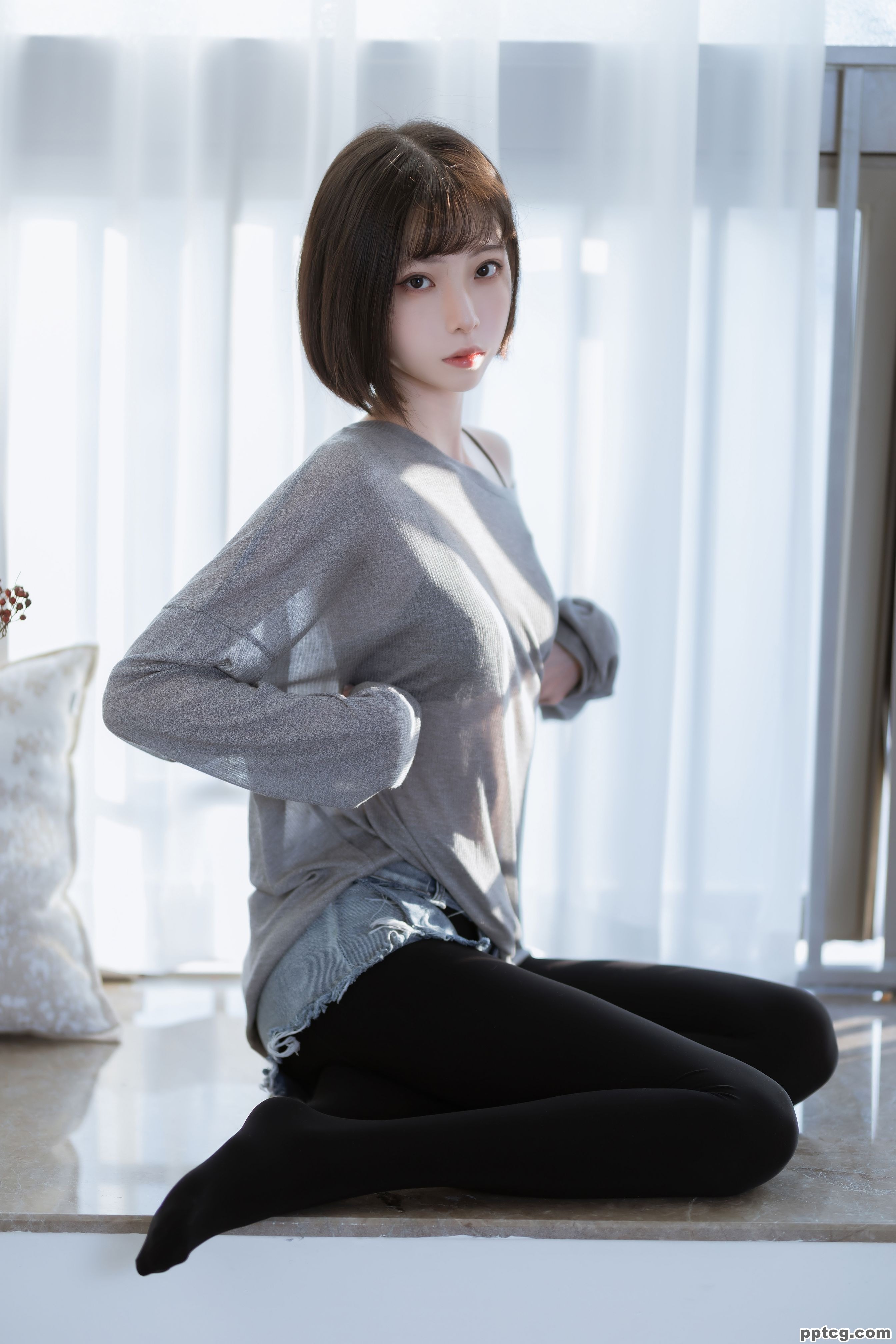 许岚LAN 半透毛衣