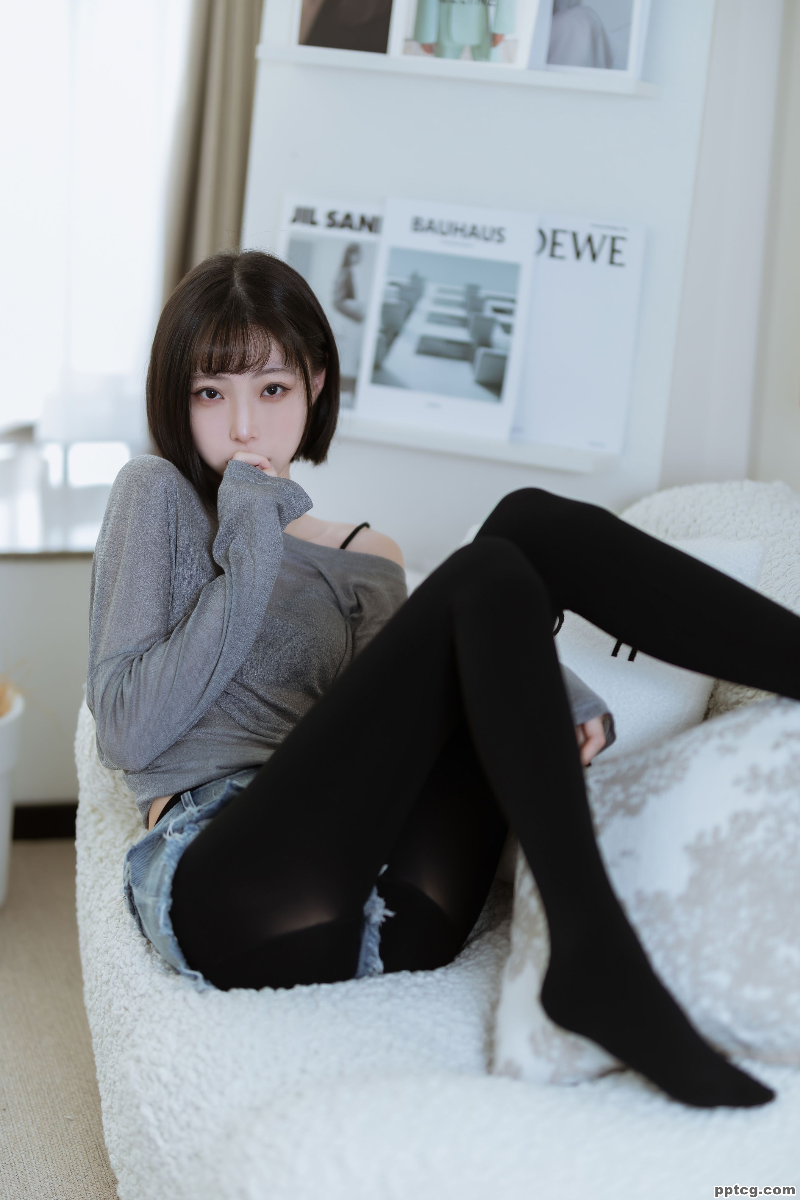 许岚LAN 半透毛衣