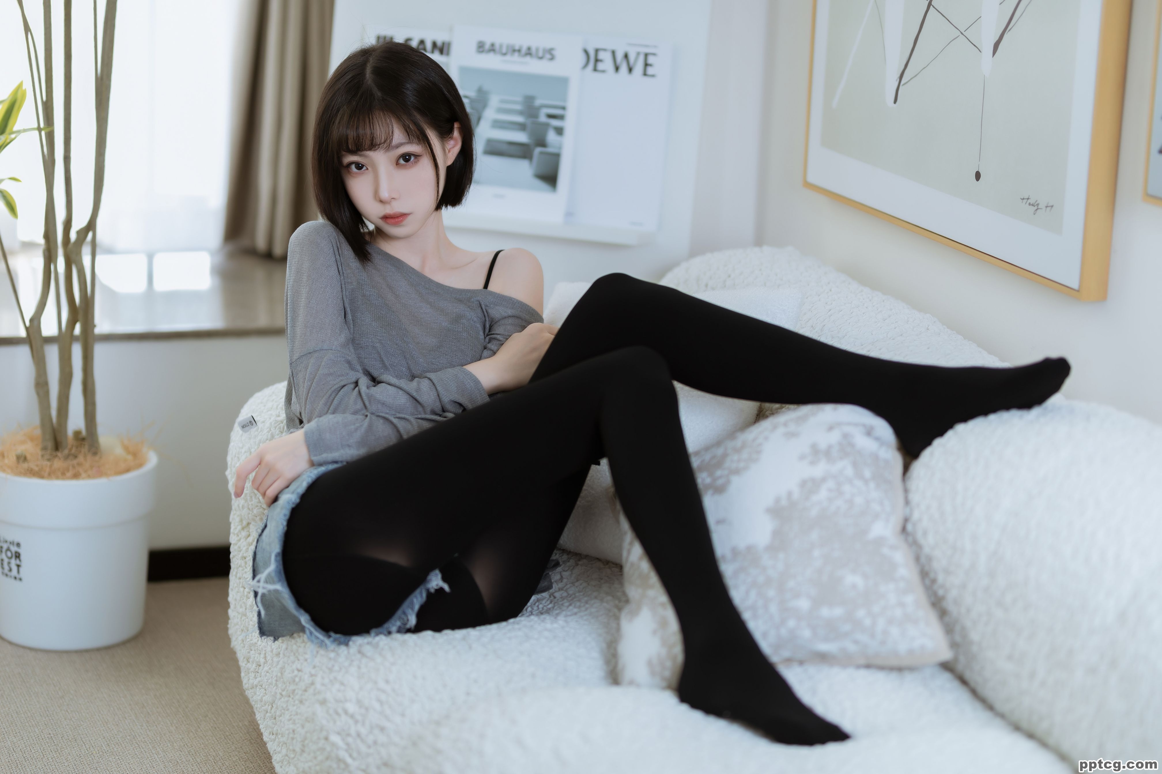 许岚LAN 半透毛衣