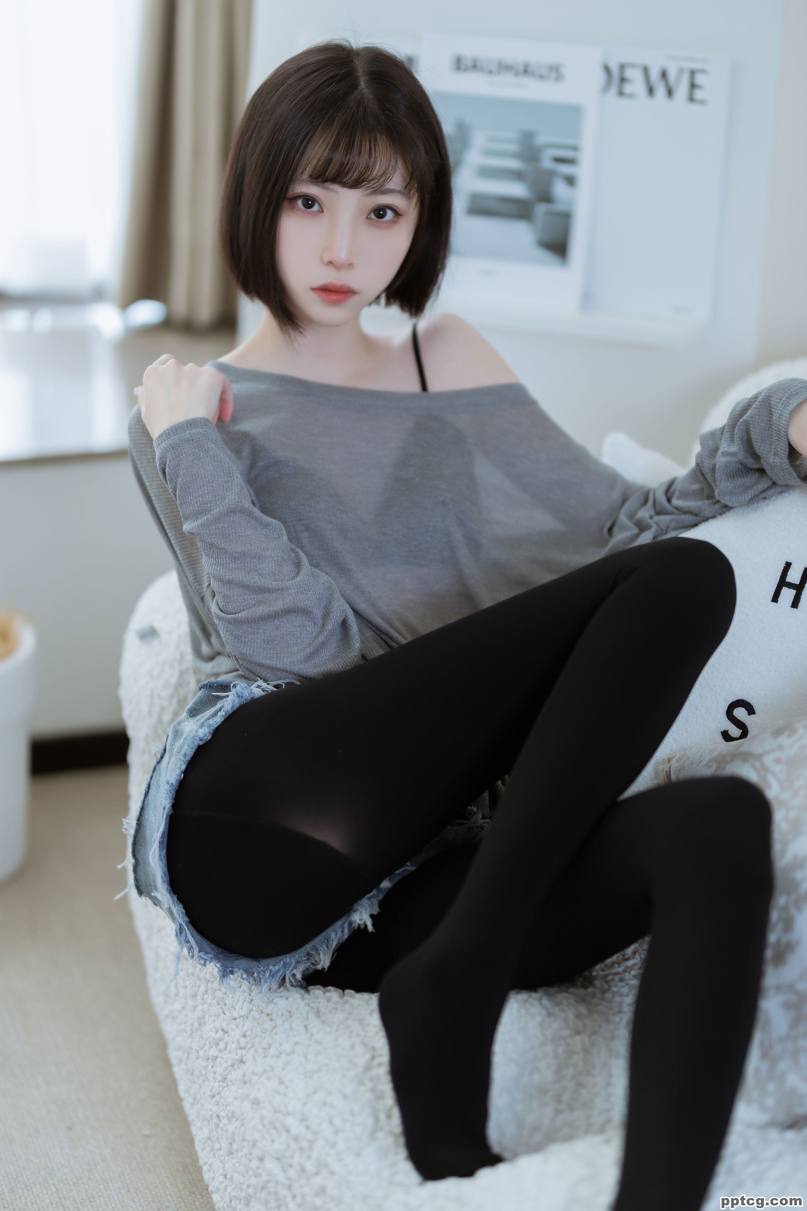 许岚LAN 半透毛衣