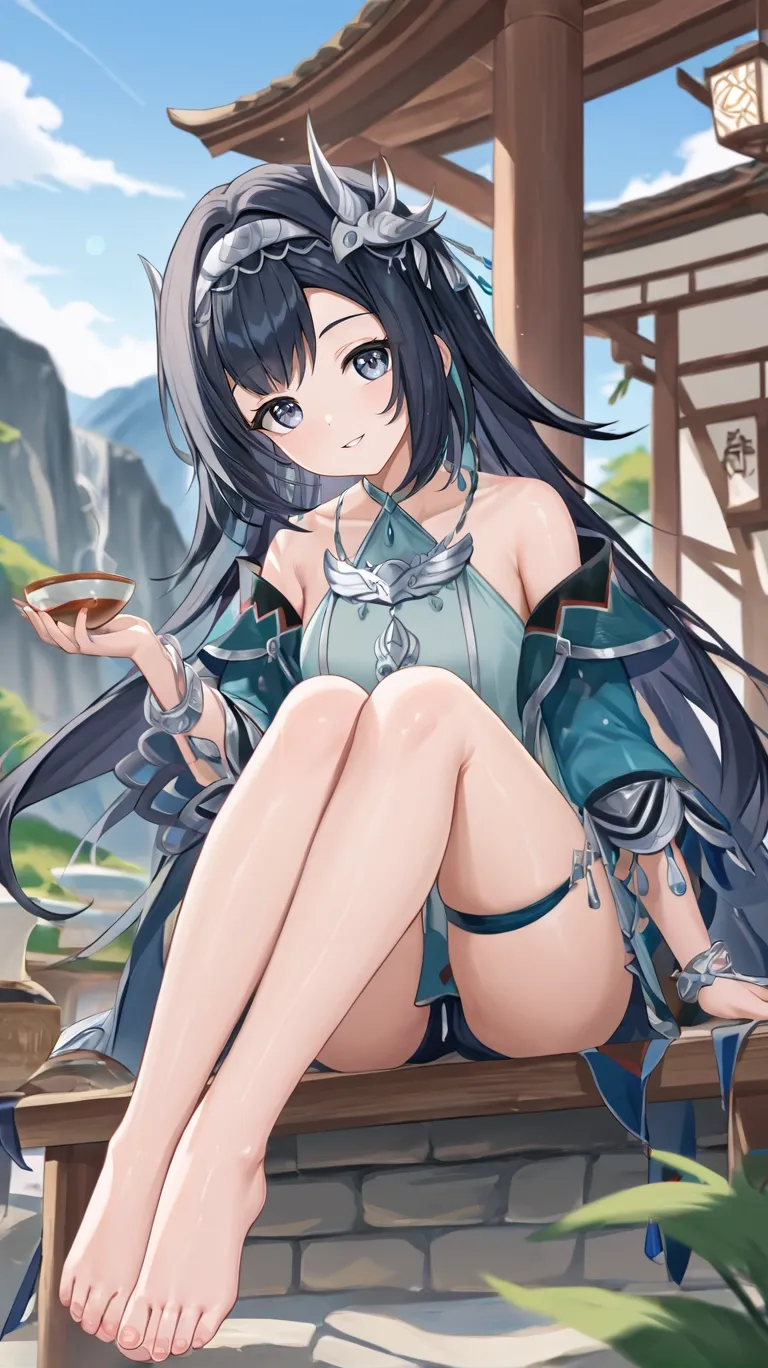 人工智能生成蓝砚壁纸-皮皮兔动漫