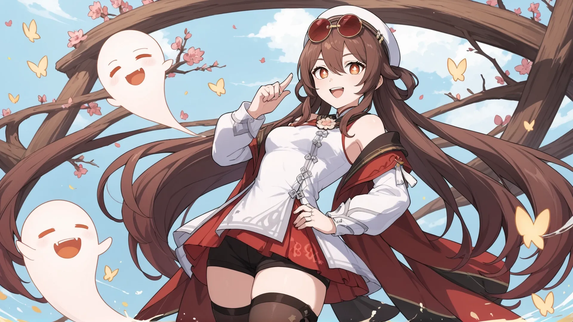 人工智能生成胡桃壁纸-皮皮兔动漫