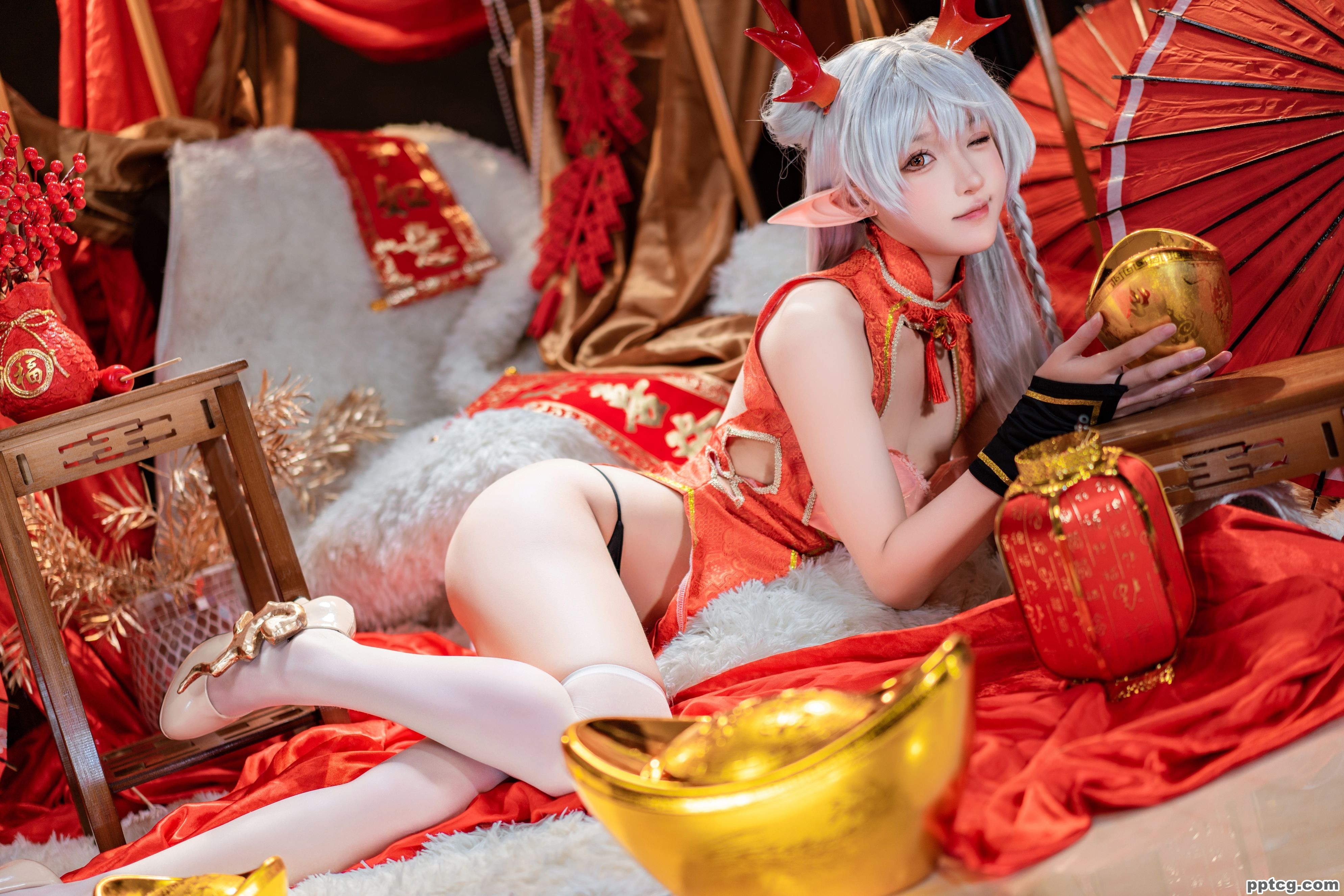 阿包也是兔娘 新春贺图 龙妹