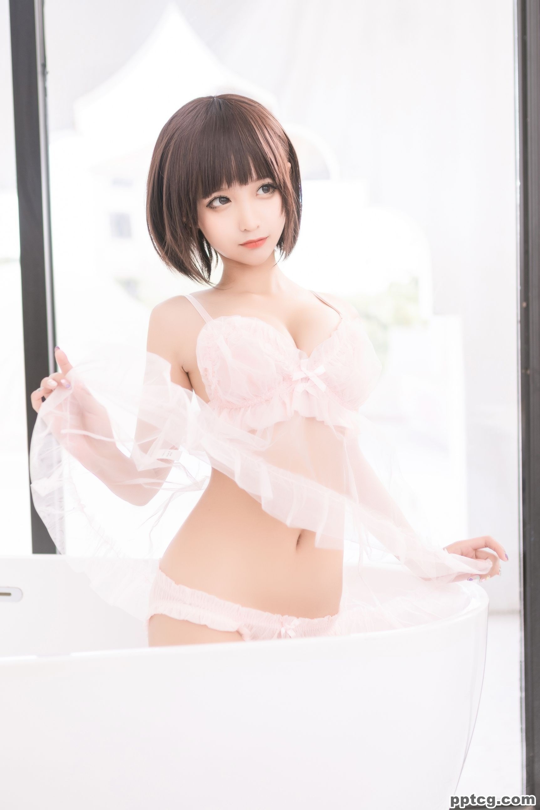蠢沫沫真爱版 粉纱