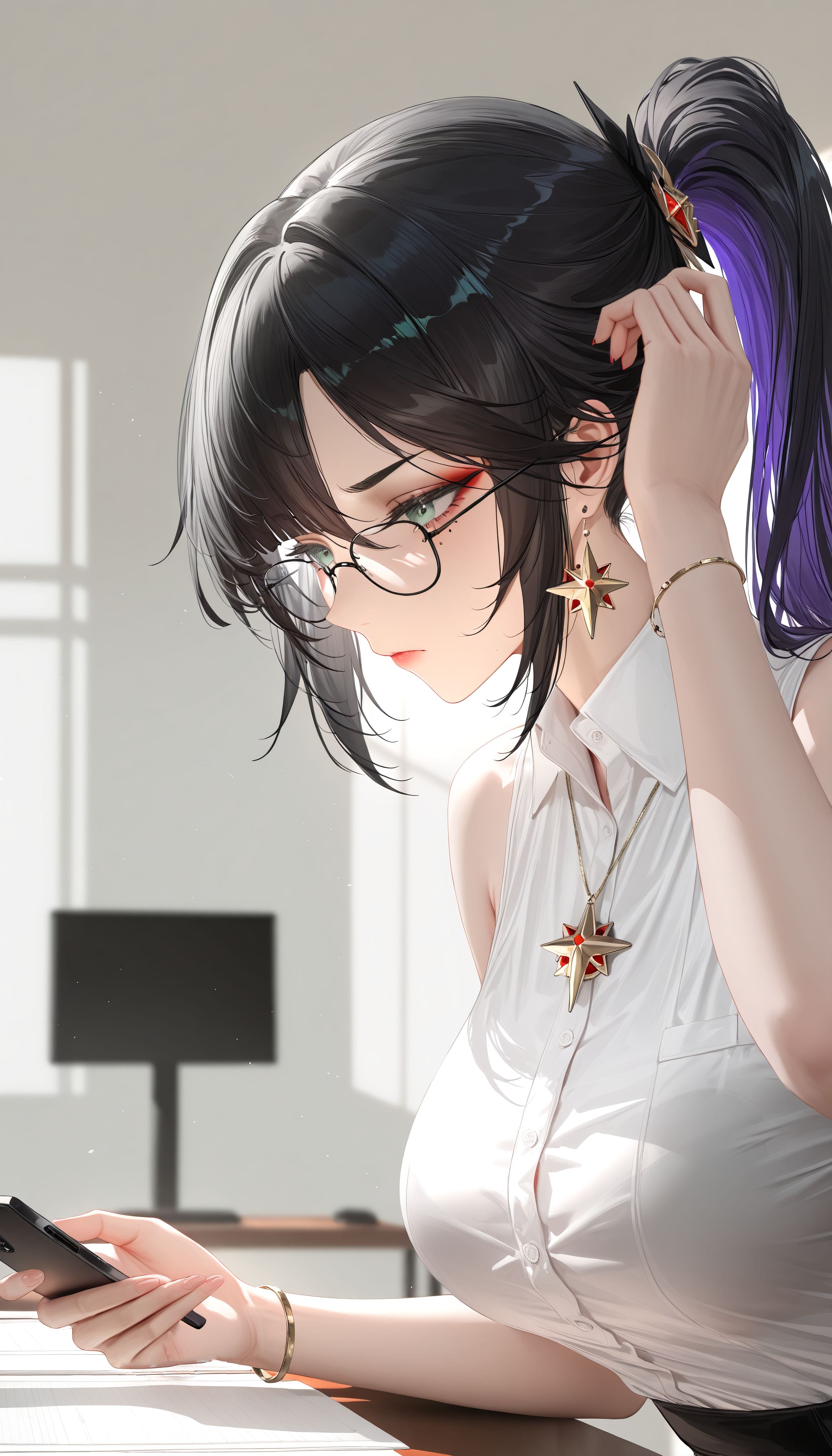 #二次元 #原神 #莫娜 #壁纸