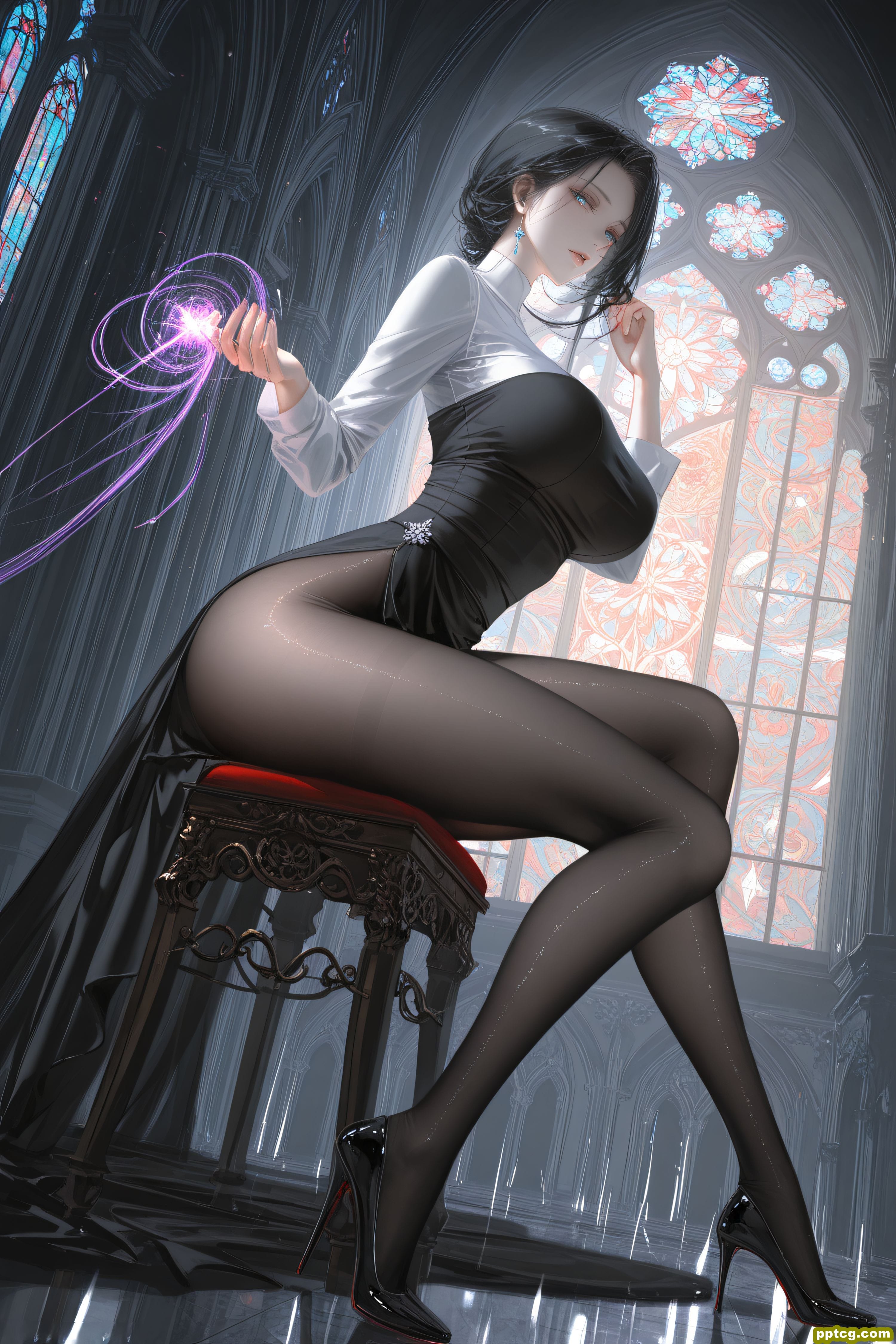 修女 #二次元 #手机壁纸 #色彩美学