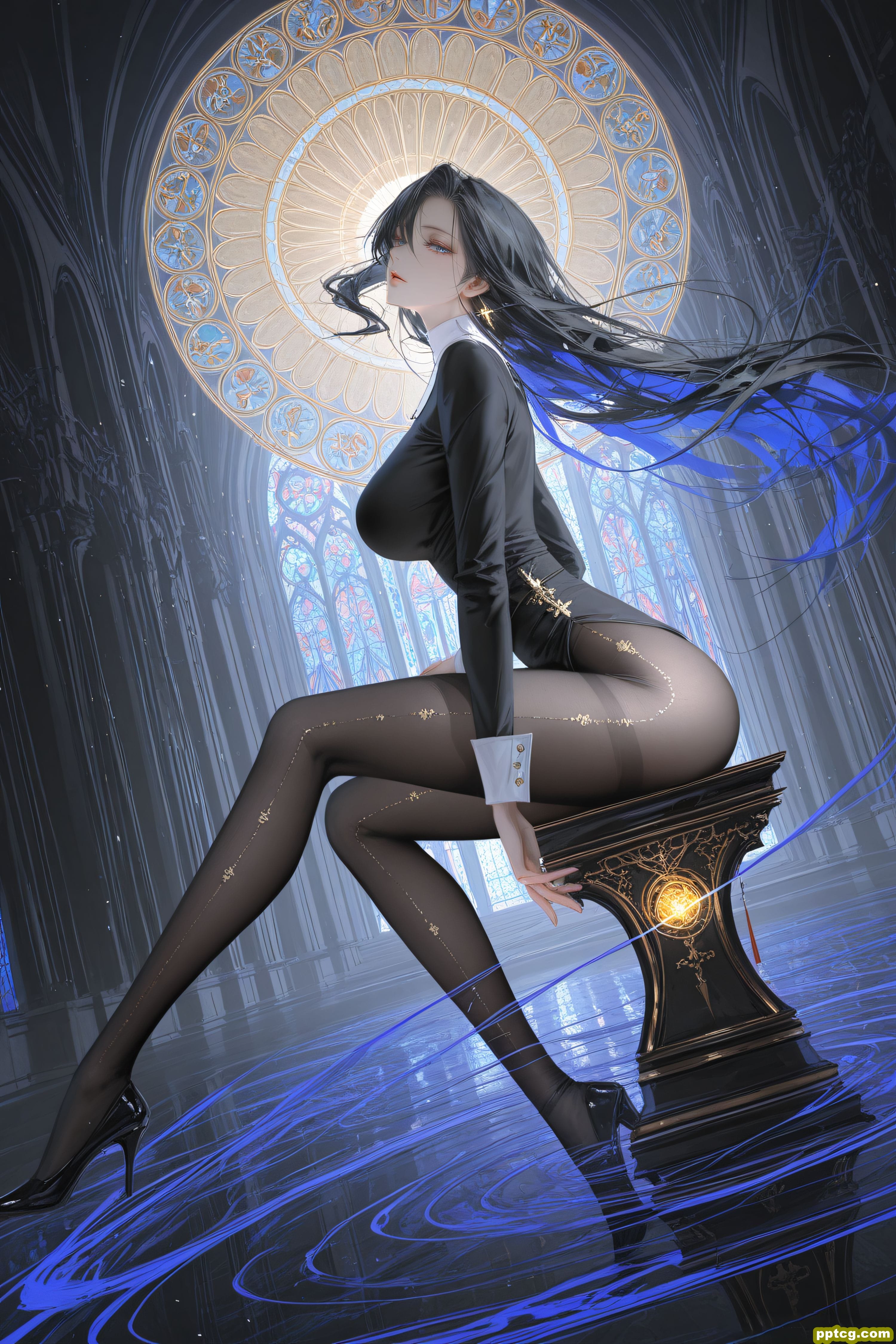 修女 #二次元 #手机壁纸 #色彩美学