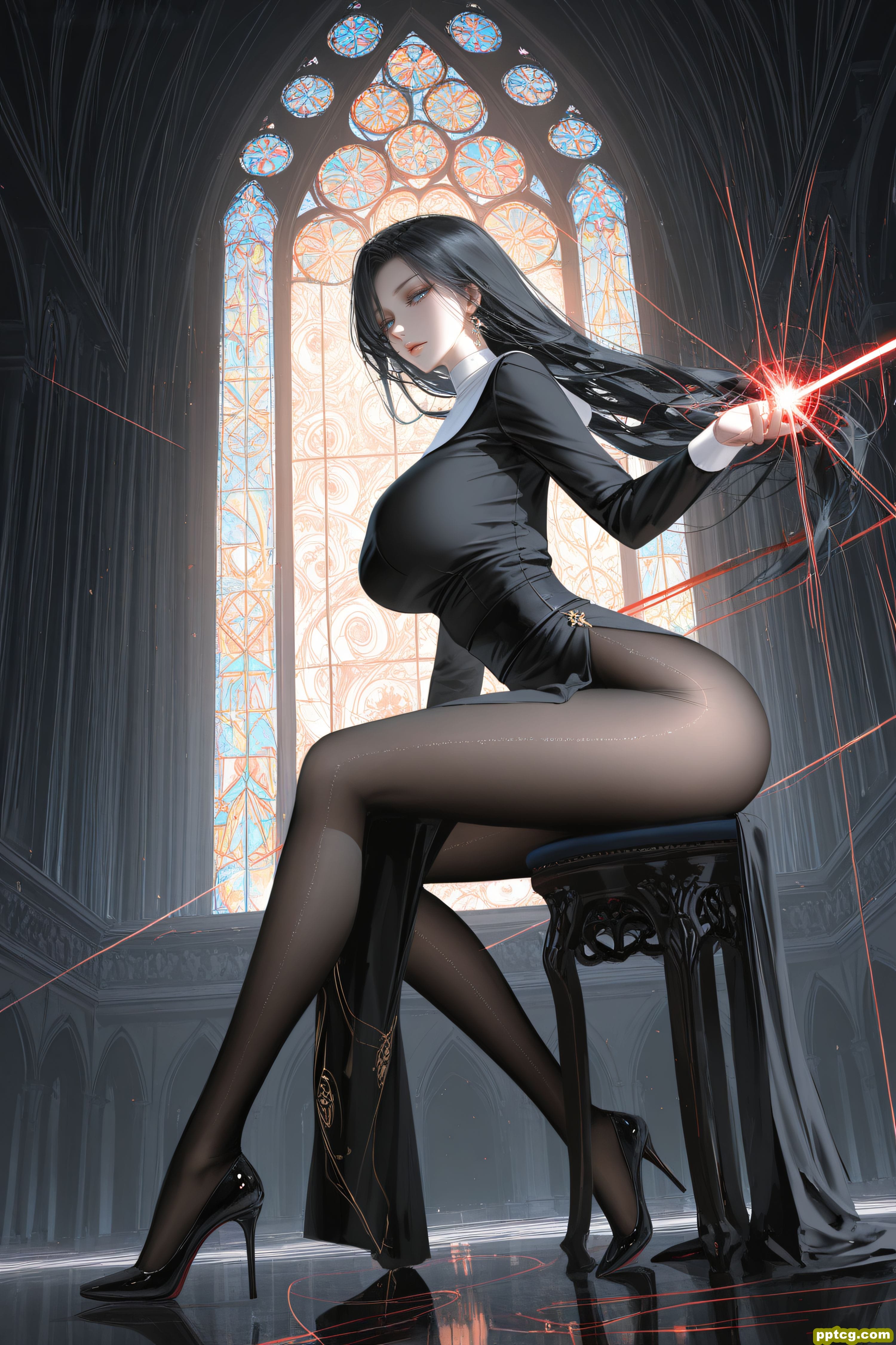 修女 #二次元 #手机壁纸 #色彩美学