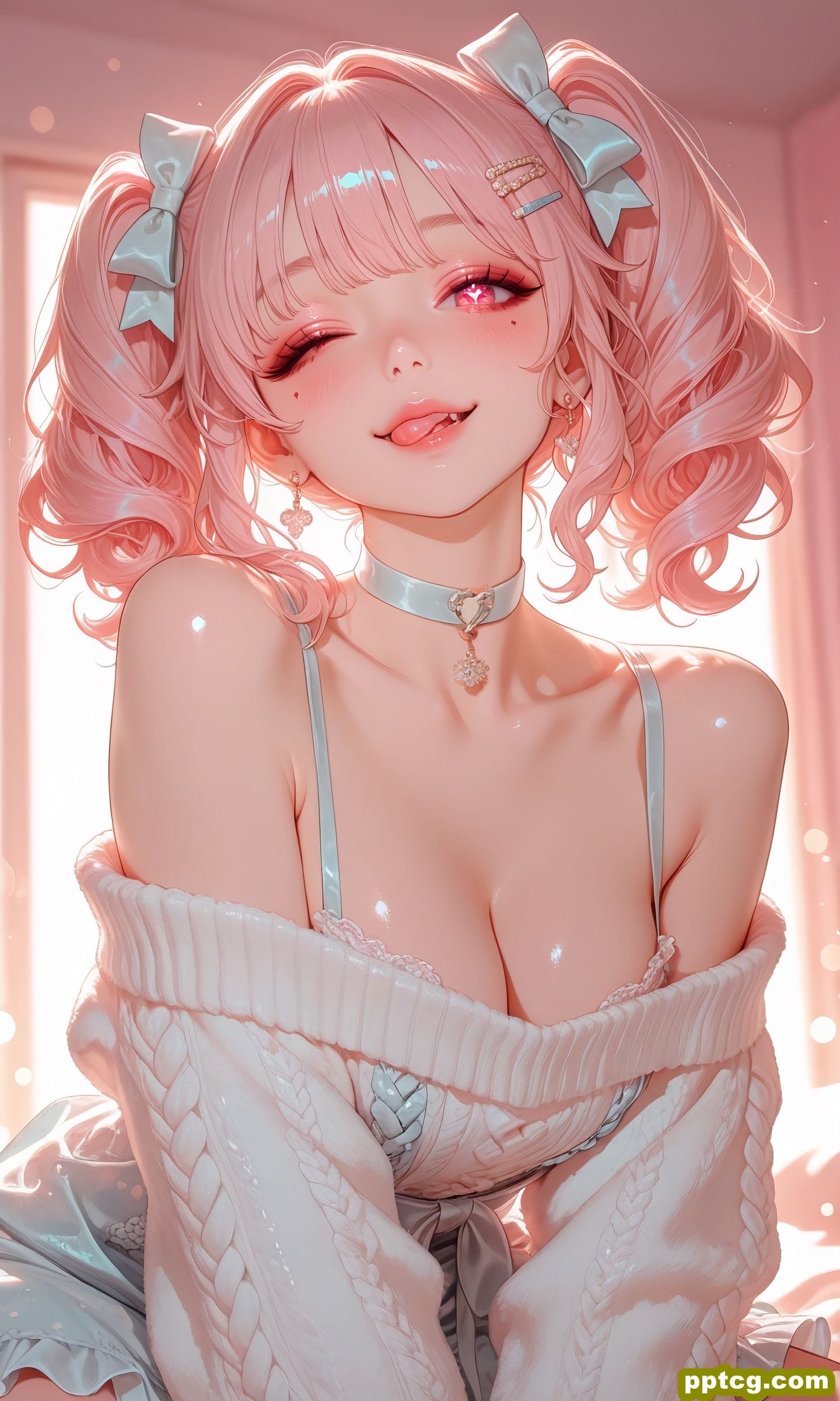 甜美少女系列 二次元 美女 粉色发 高清-皮皮兔动漫