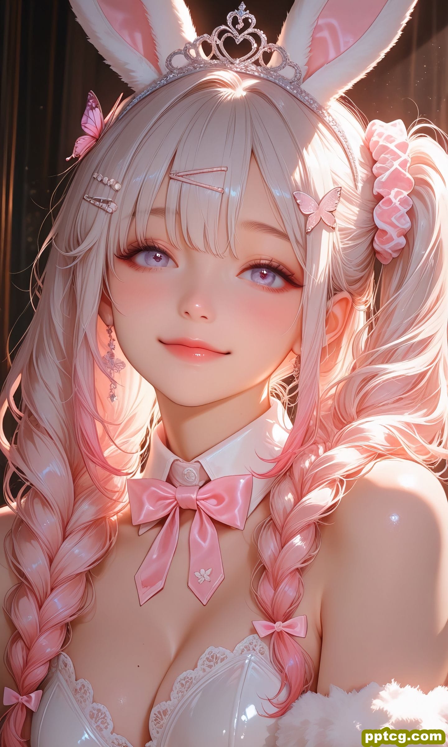 甜美少女系列 二次元 美女 粉色发 高清