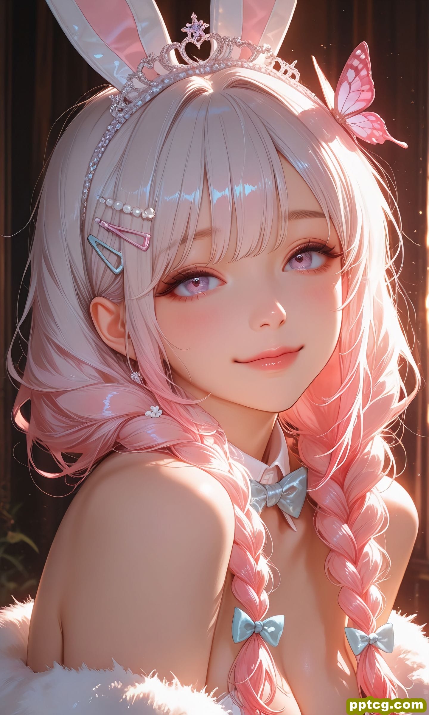 甜美少女系列 二次元 美女 粉色发 高清