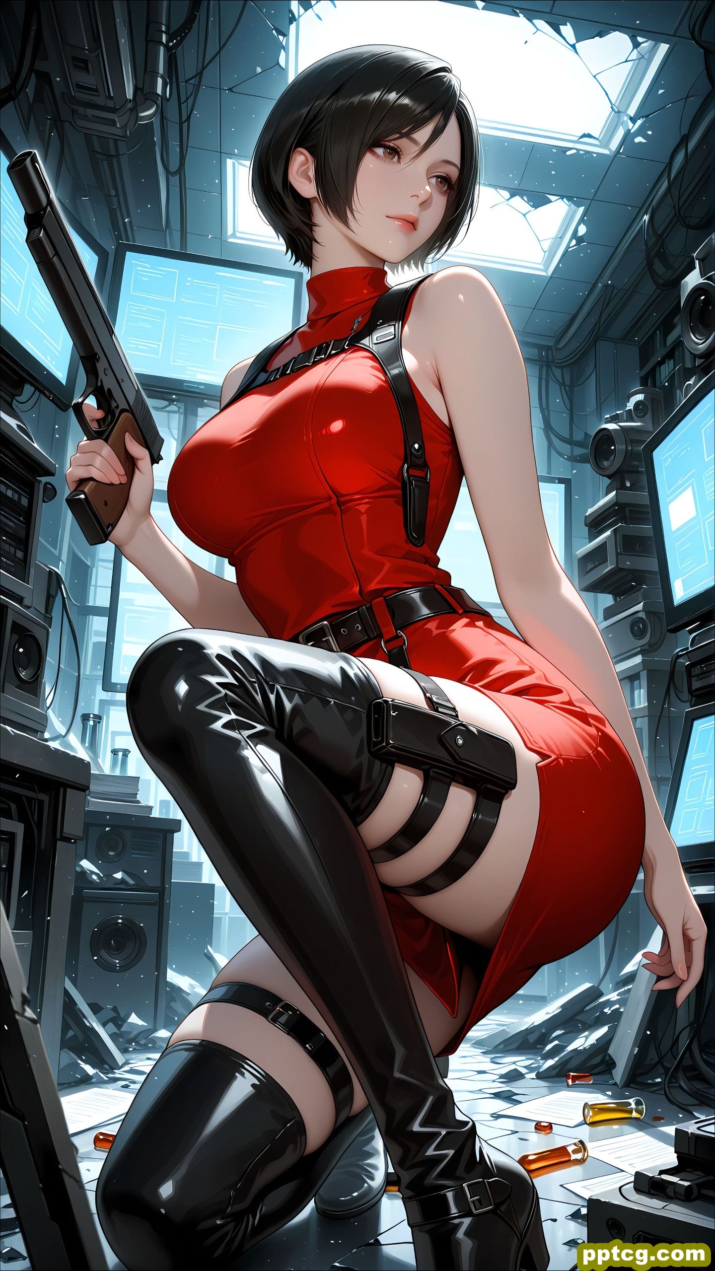 ai绘画 艾达王 生化危机 二次元 手机壁纸