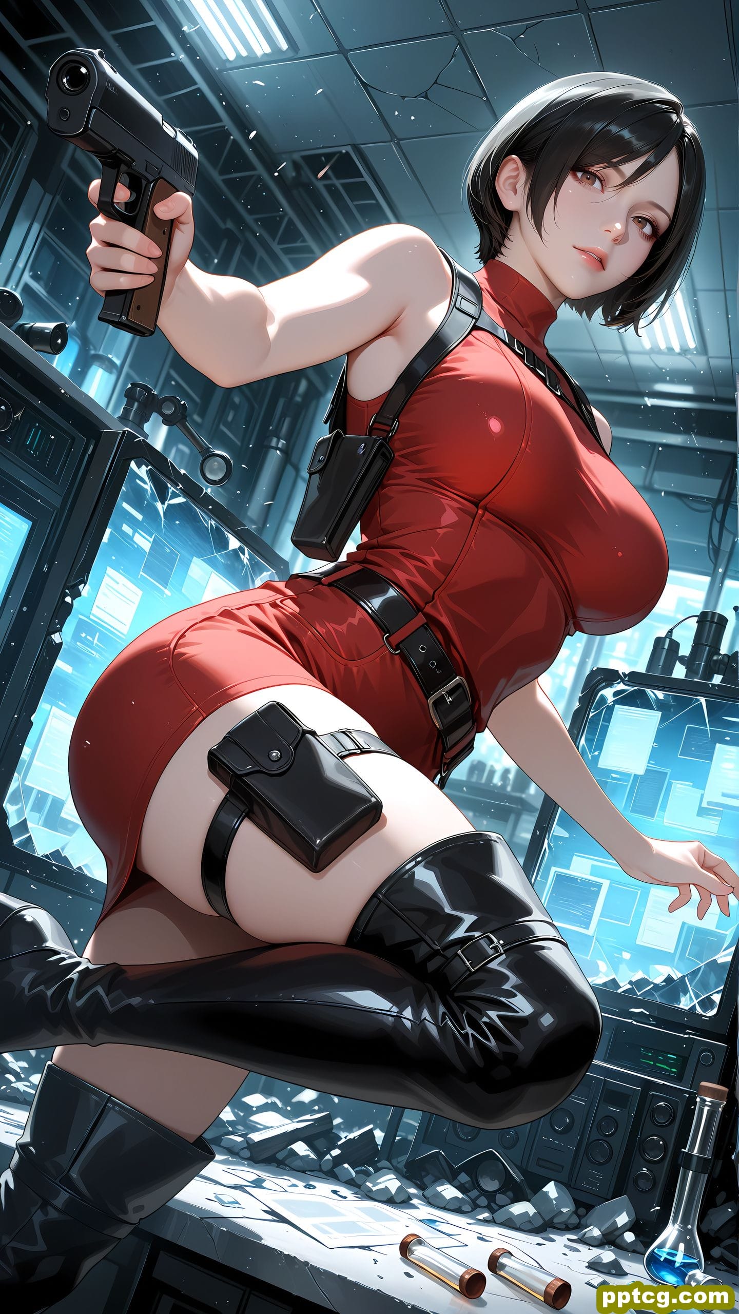 ai绘画 艾达王 生化危机 二次元 手机壁纸