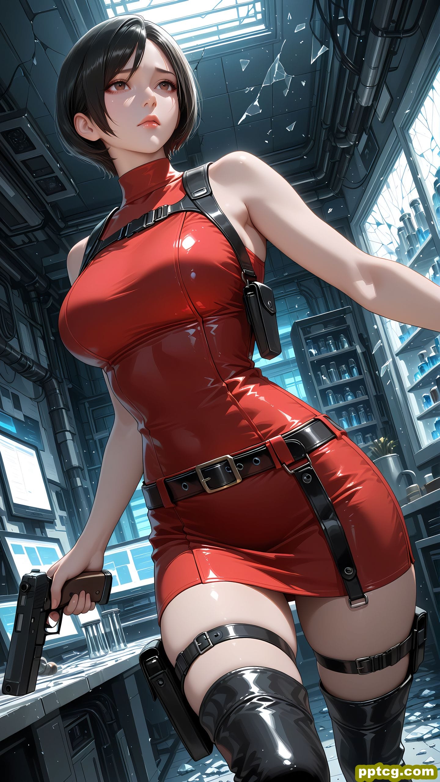 ai绘画 艾达王 生化危机 二次元 手机壁纸