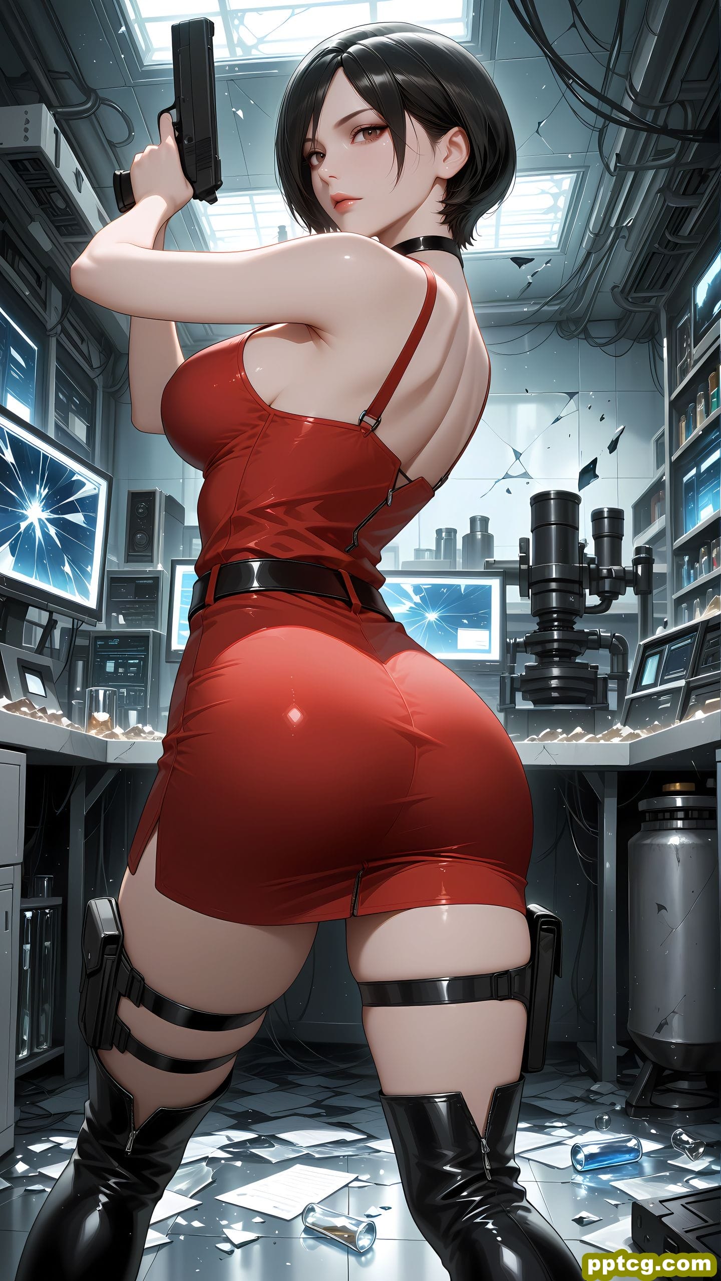 ai绘画 艾达王 生化危机 二次元 手机壁纸