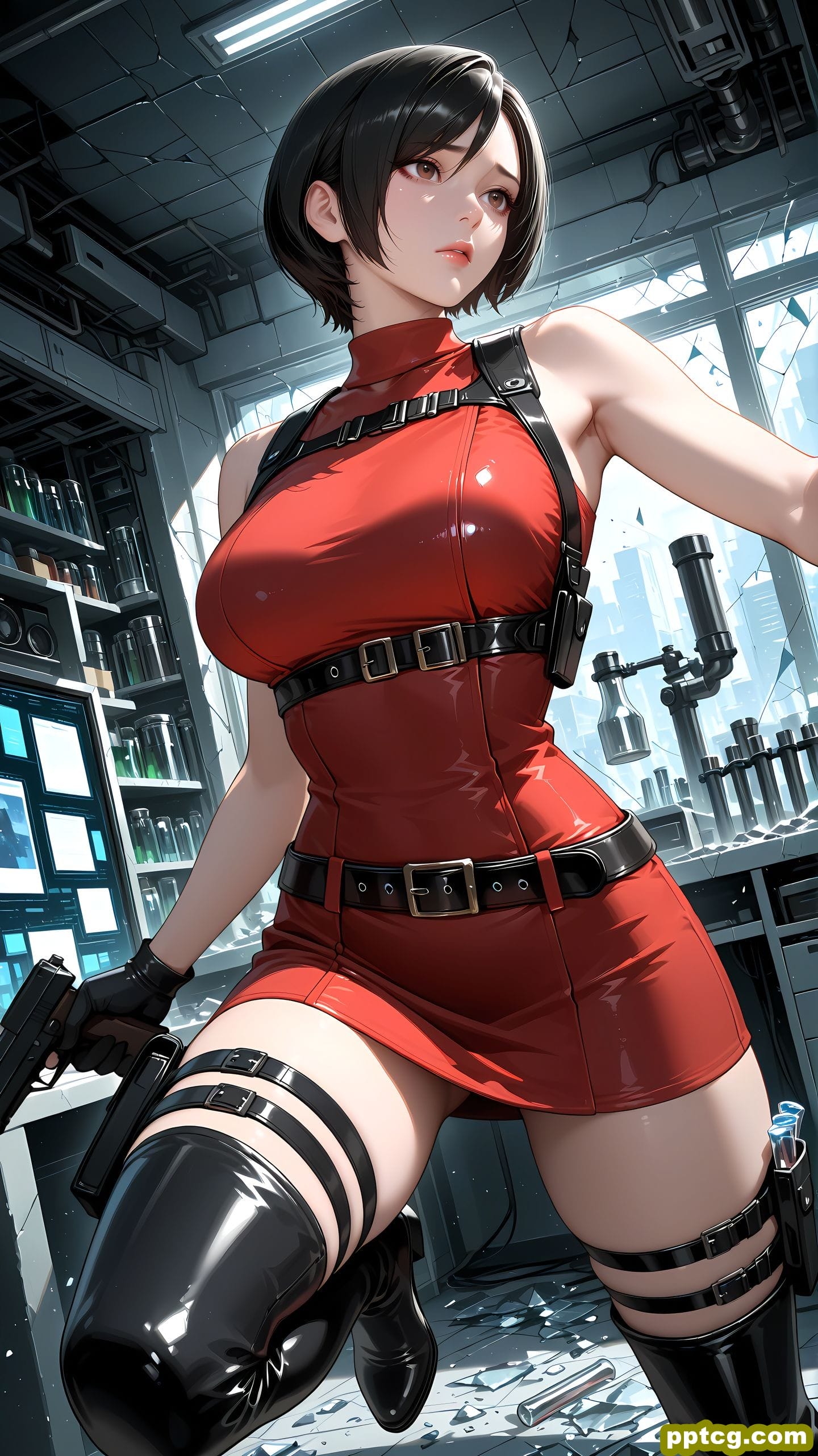 ai绘画 艾达王 生化危机 二次元 手机壁纸