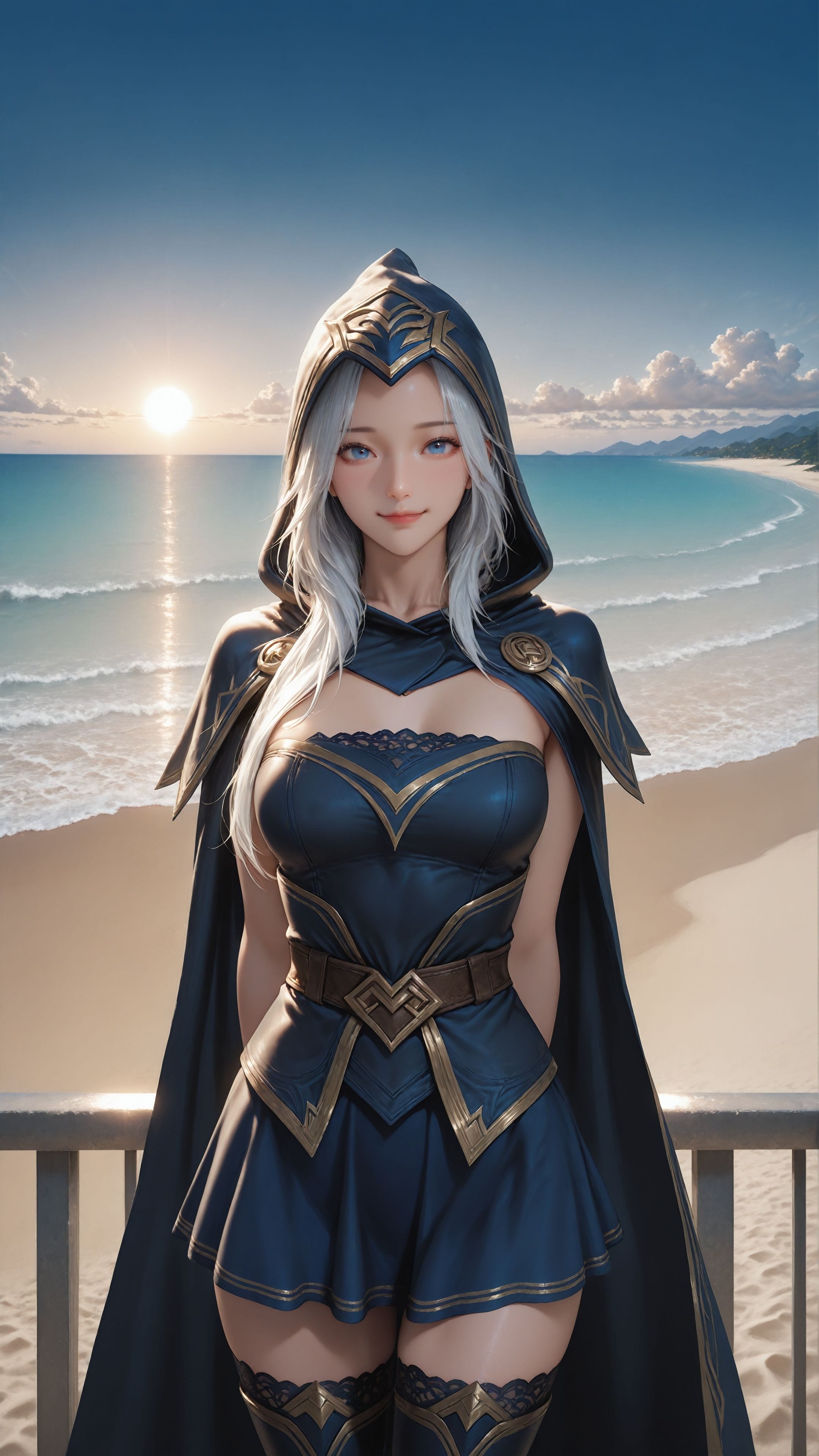 ai绘画 英雄联盟 手机壁纸 二次元 卡莎 格温 寒冰 阿卡丽 女枪