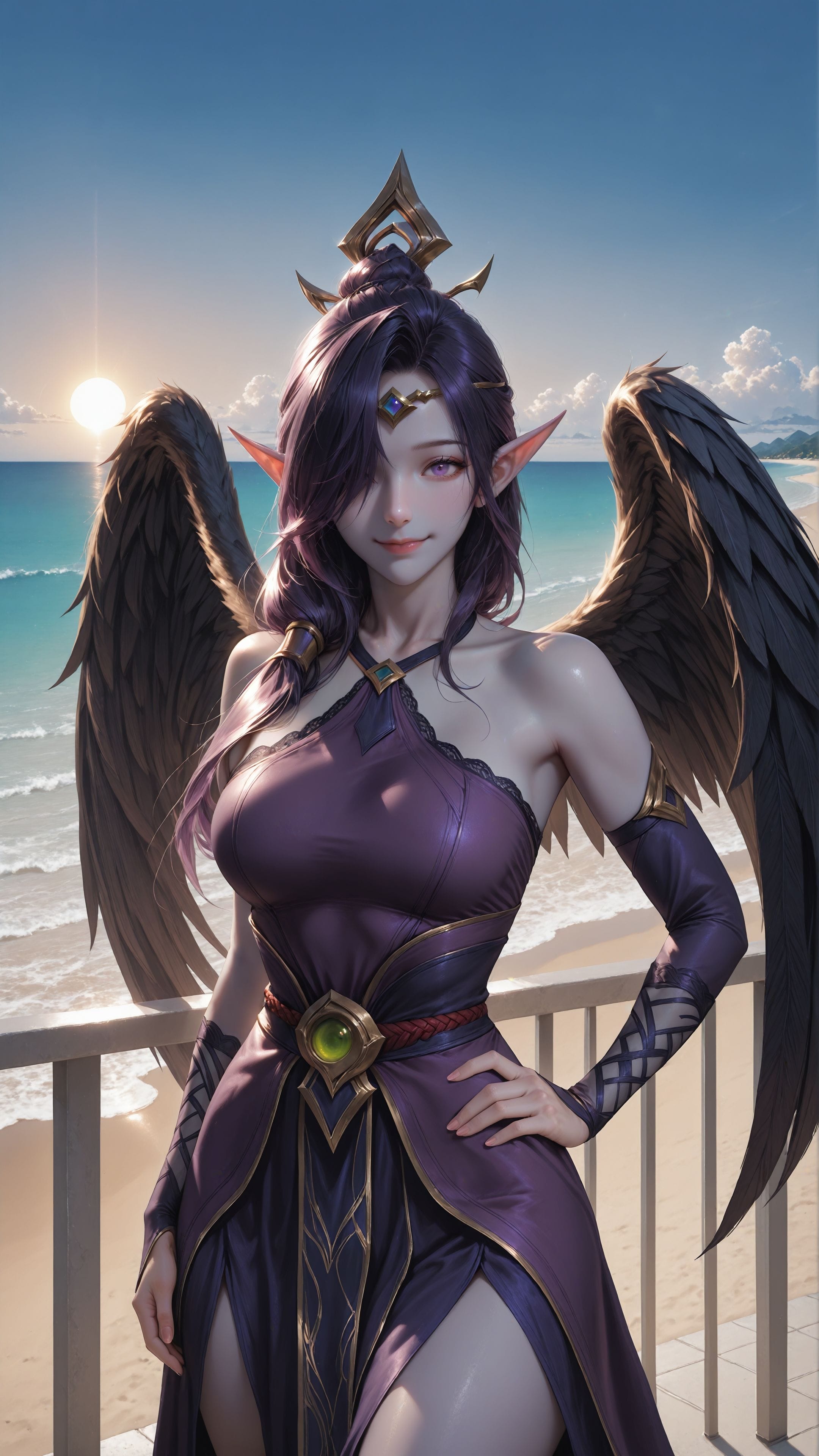 ai绘画 英雄联盟 手机壁纸 二次元 卡莎 格温 寒冰 阿卡丽 女枪