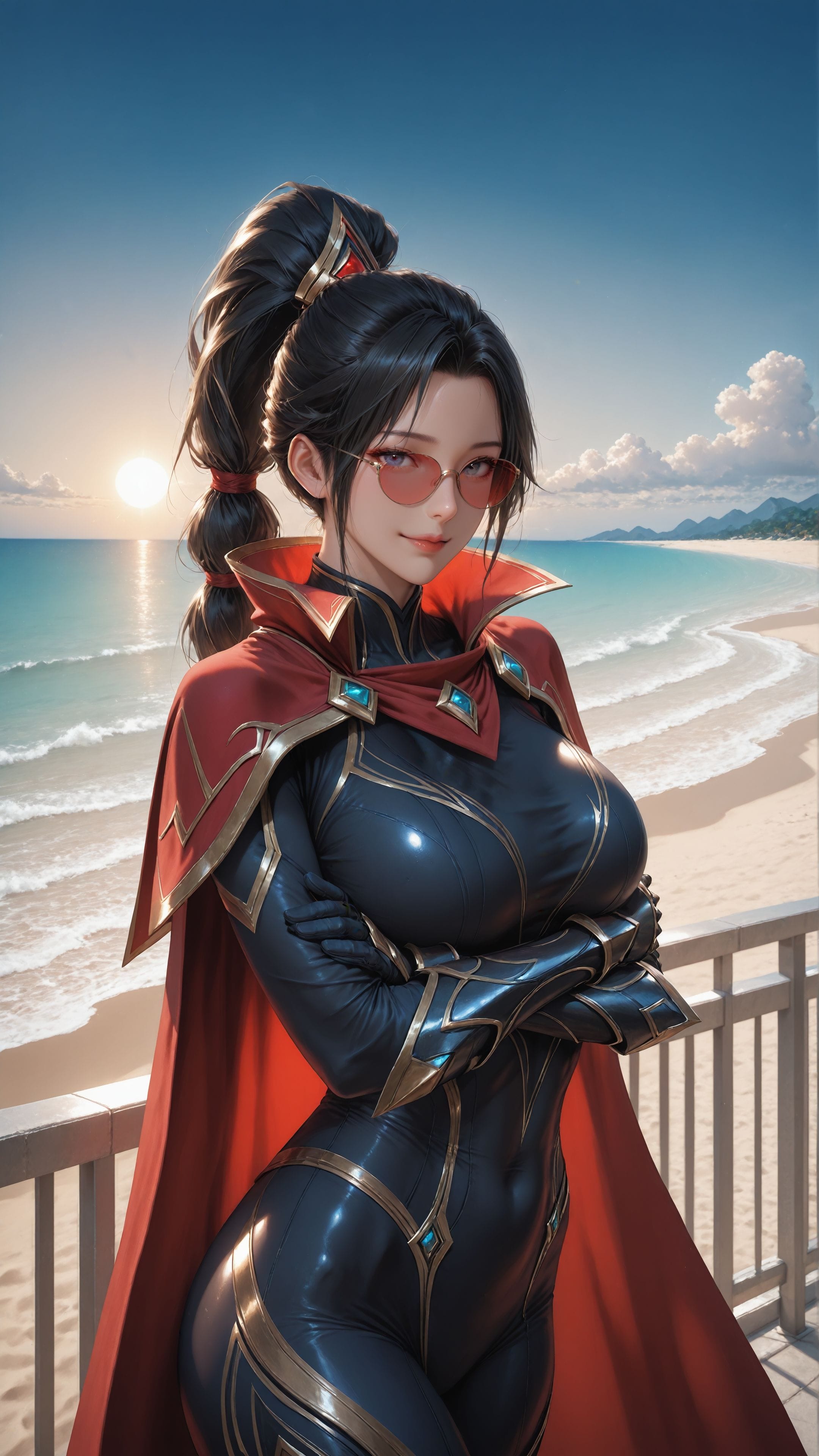 ai绘画 英雄联盟 手机壁纸 二次元 卡莎 格温 寒冰 阿卡丽 女枪