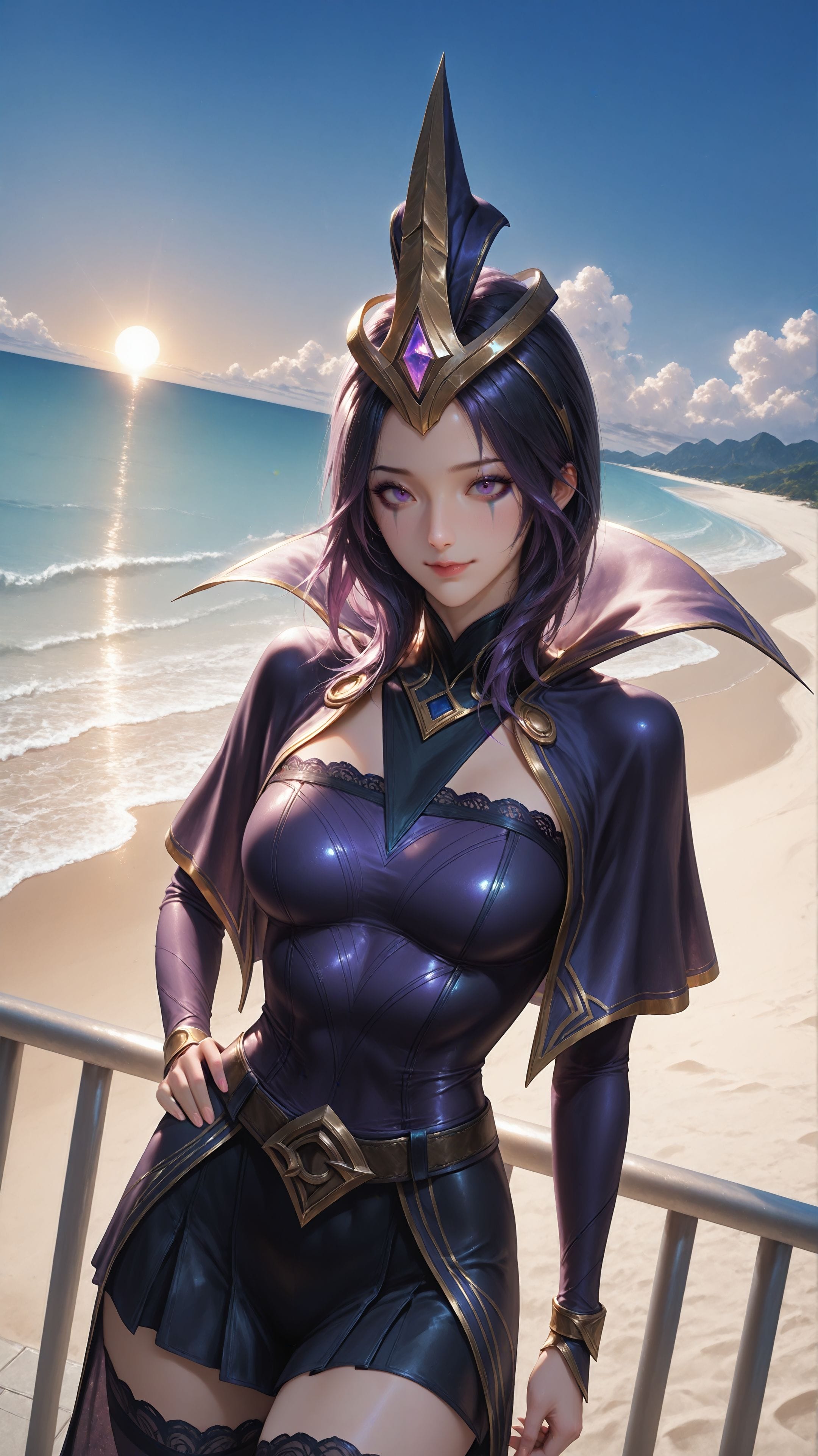 ai绘画 英雄联盟 手机壁纸 二次元 卡莎 格温 寒冰 阿卡丽 女枪