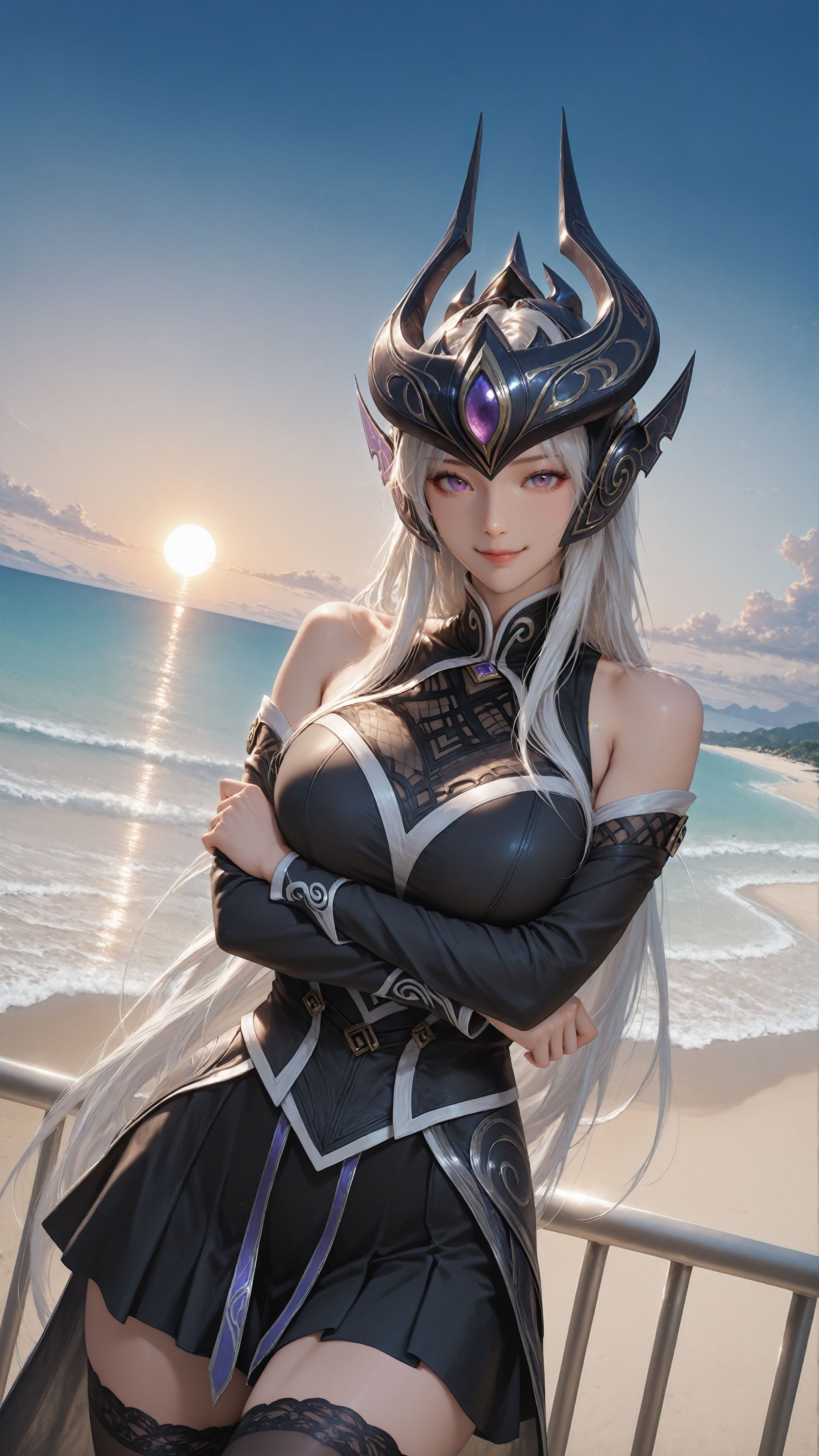 ai绘画 英雄联盟 手机壁纸 二次元 卡莎 格温 寒冰 阿卡丽 女枪