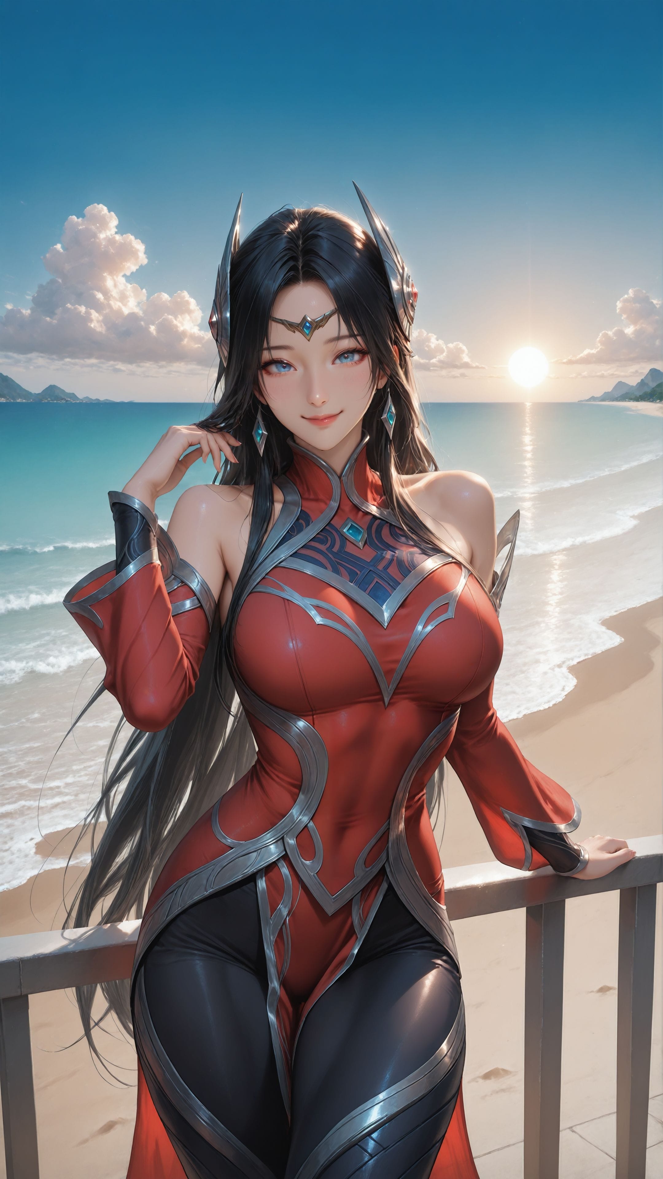 ai绘画 英雄联盟 手机壁纸 二次元 卡莎 格温 寒冰 阿卡丽 女枪