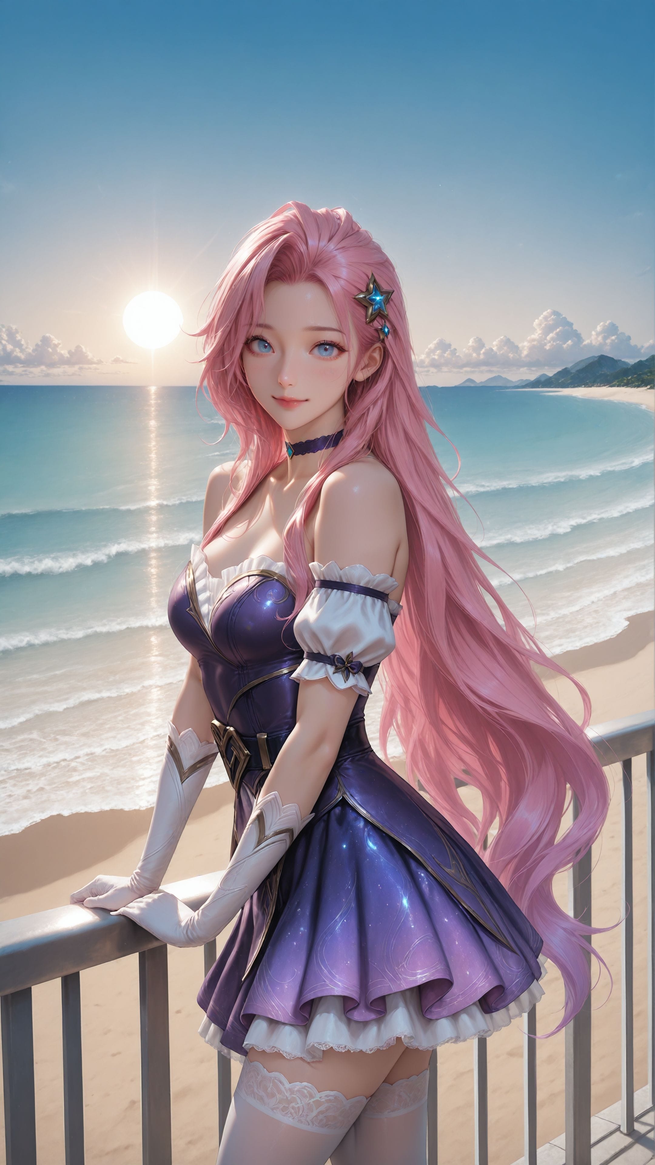 ai绘画 英雄联盟 手机壁纸 二次元 卡莎 格温 寒冰 阿卡丽 女枪