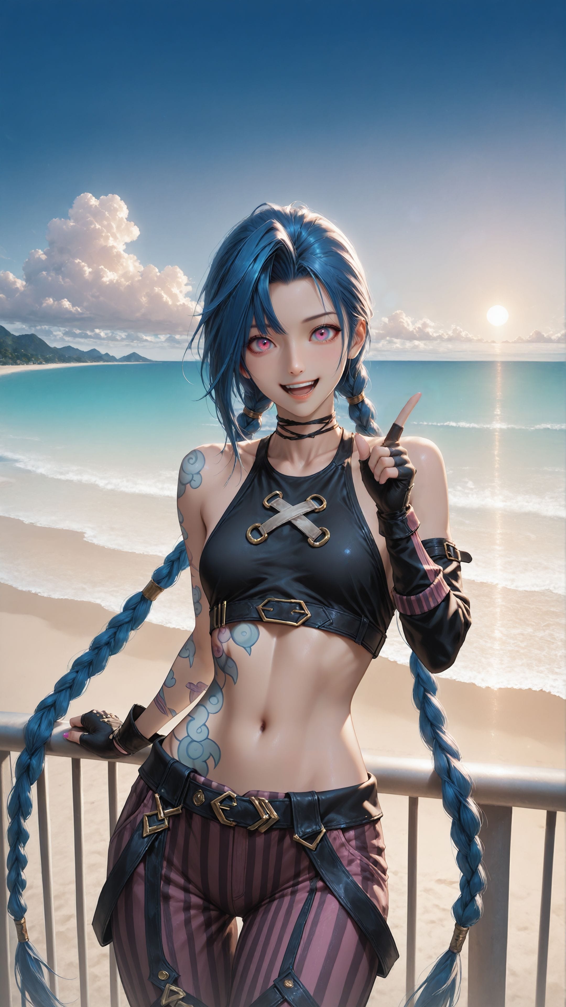 ai绘画 英雄联盟 手机壁纸 二次元 卡莎 格温 寒冰 阿卡丽 女枪