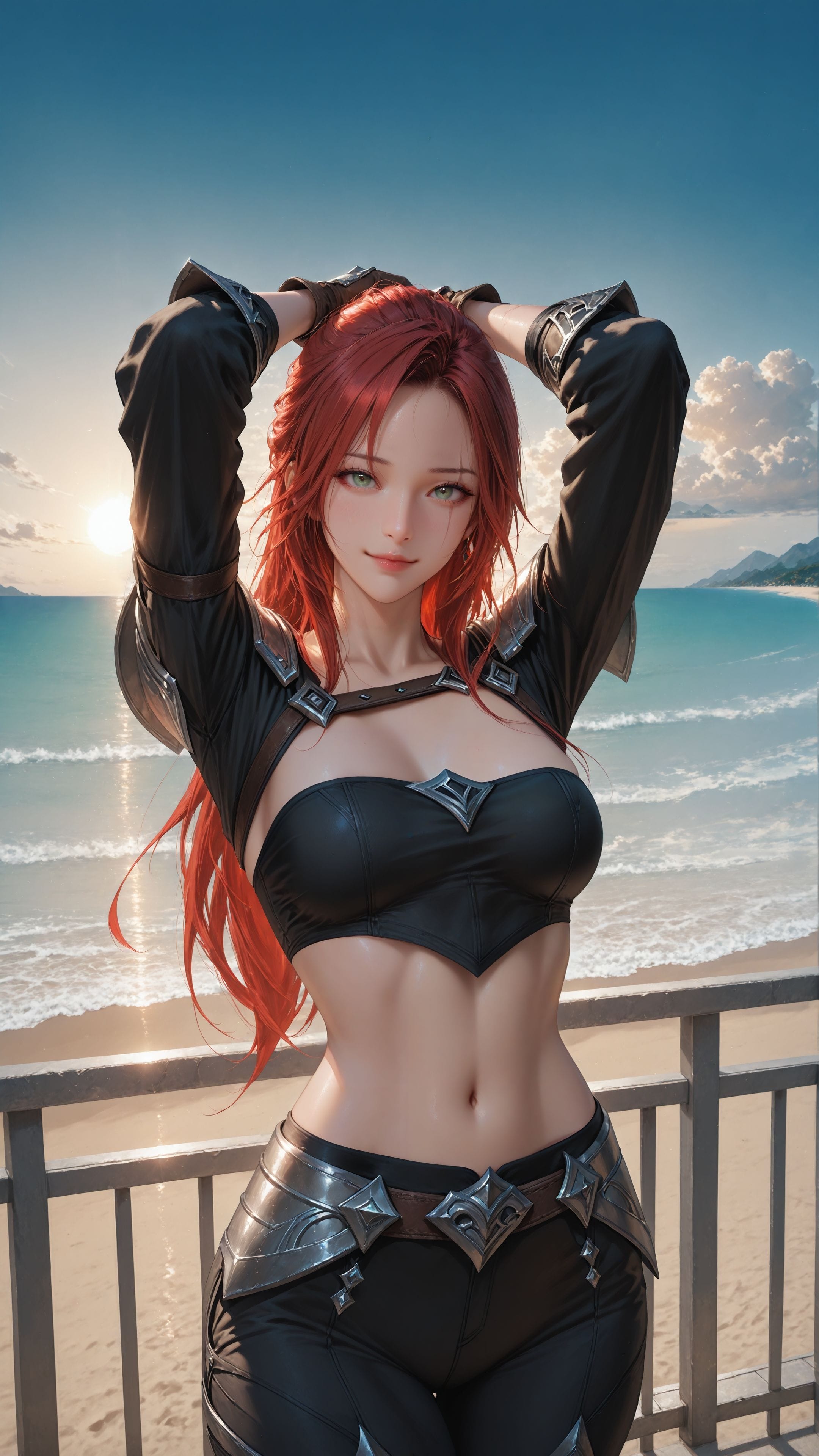 ai绘画 英雄联盟 手机壁纸 二次元 卡莎 格温 寒冰 阿卡丽 女枪