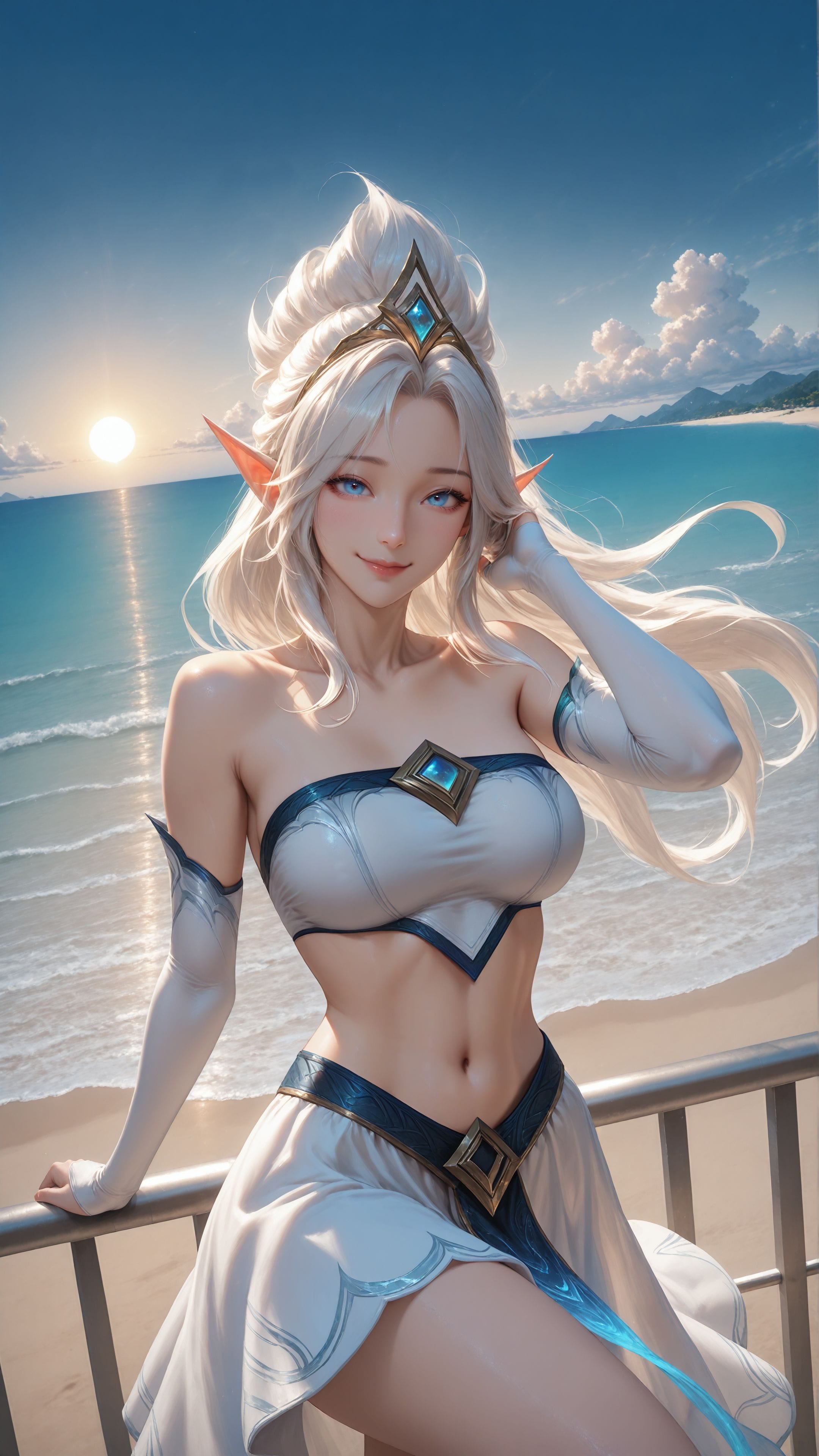 ai绘画 英雄联盟 手机壁纸 二次元 卡莎 格温 寒冰 阿卡丽 女枪