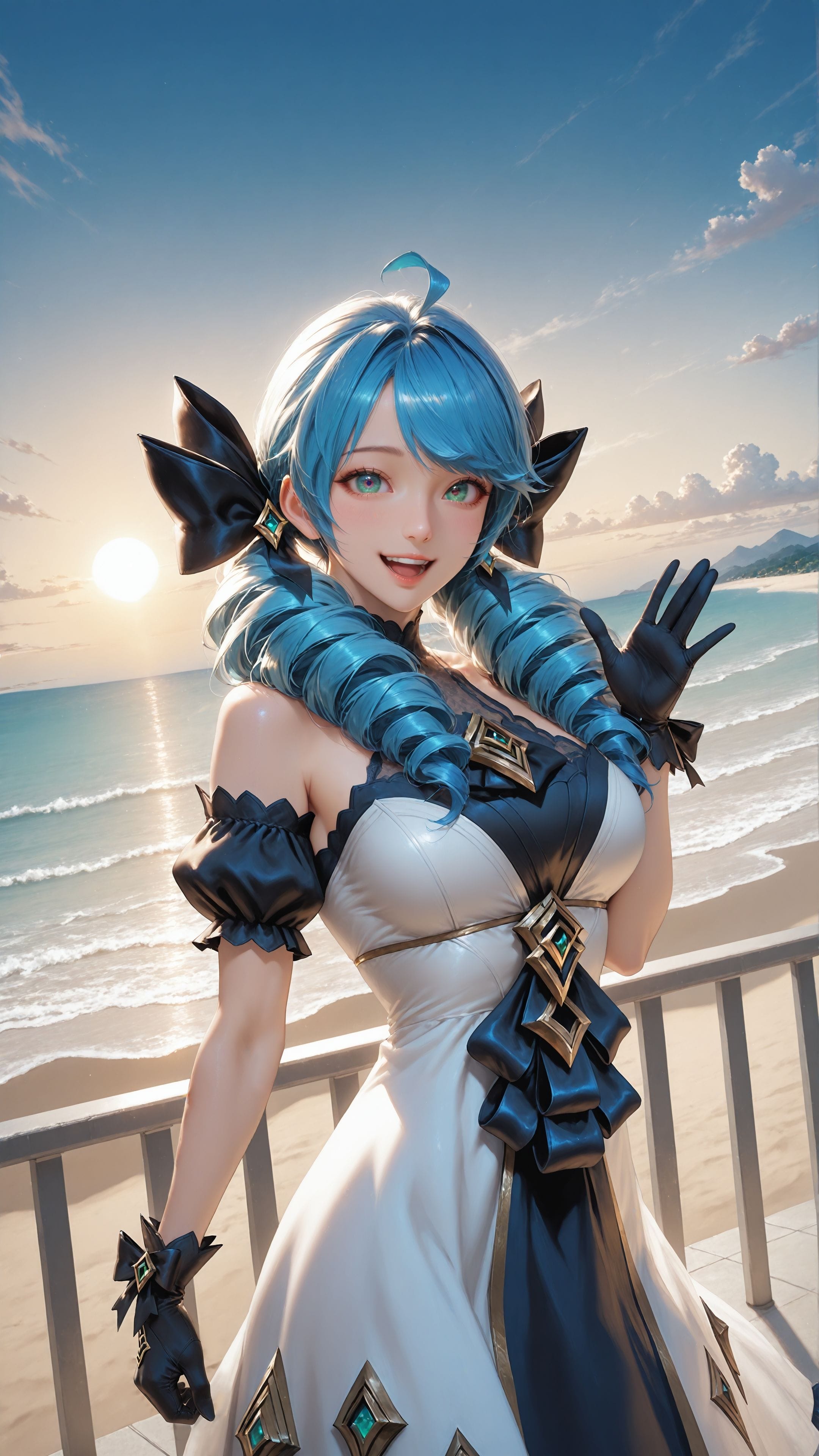 ai绘画 英雄联盟 手机壁纸 二次元 卡莎 格温 寒冰 阿卡丽 女枪