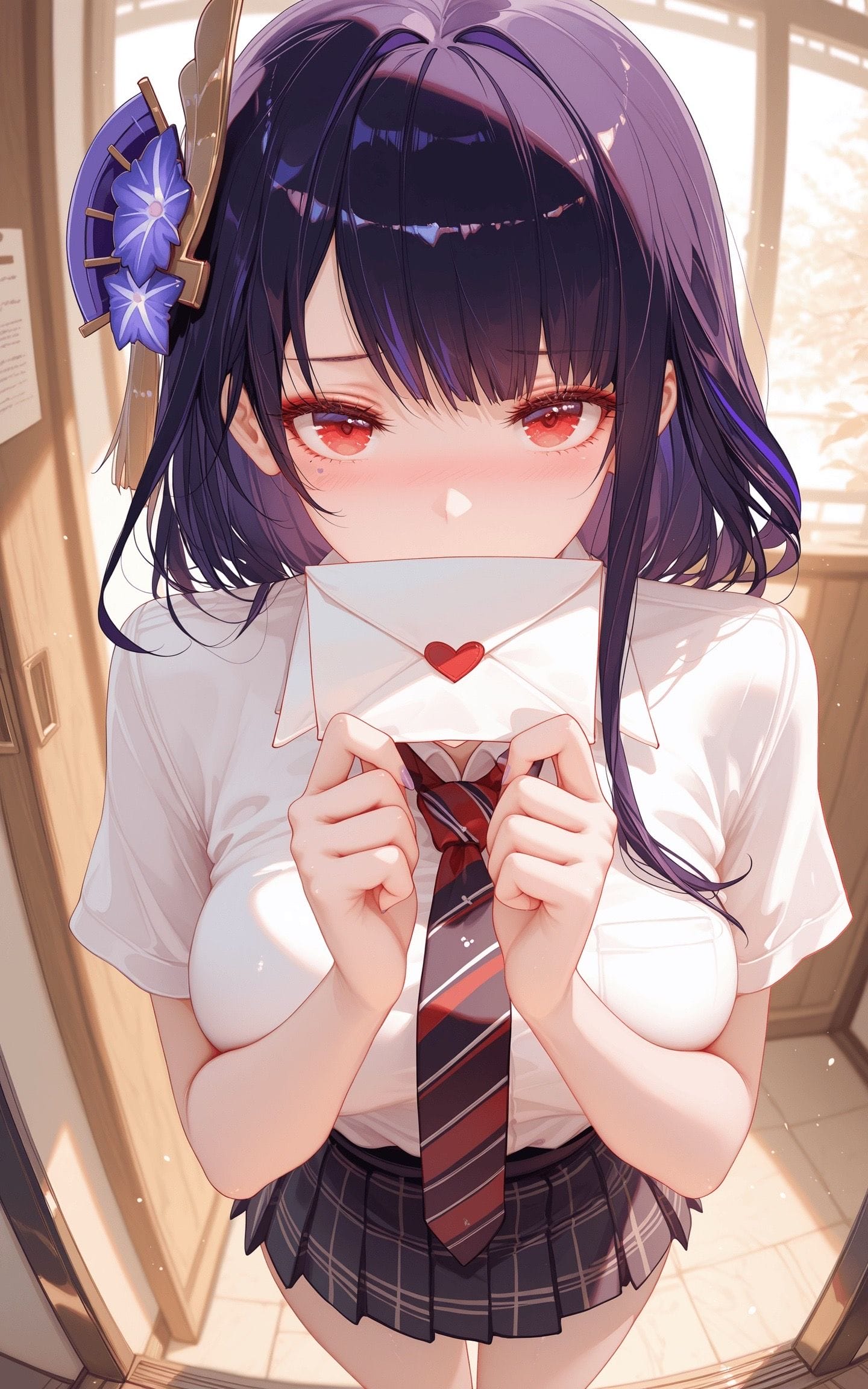 二次元 原神 雷电将军 告白信-皮皮兔动漫