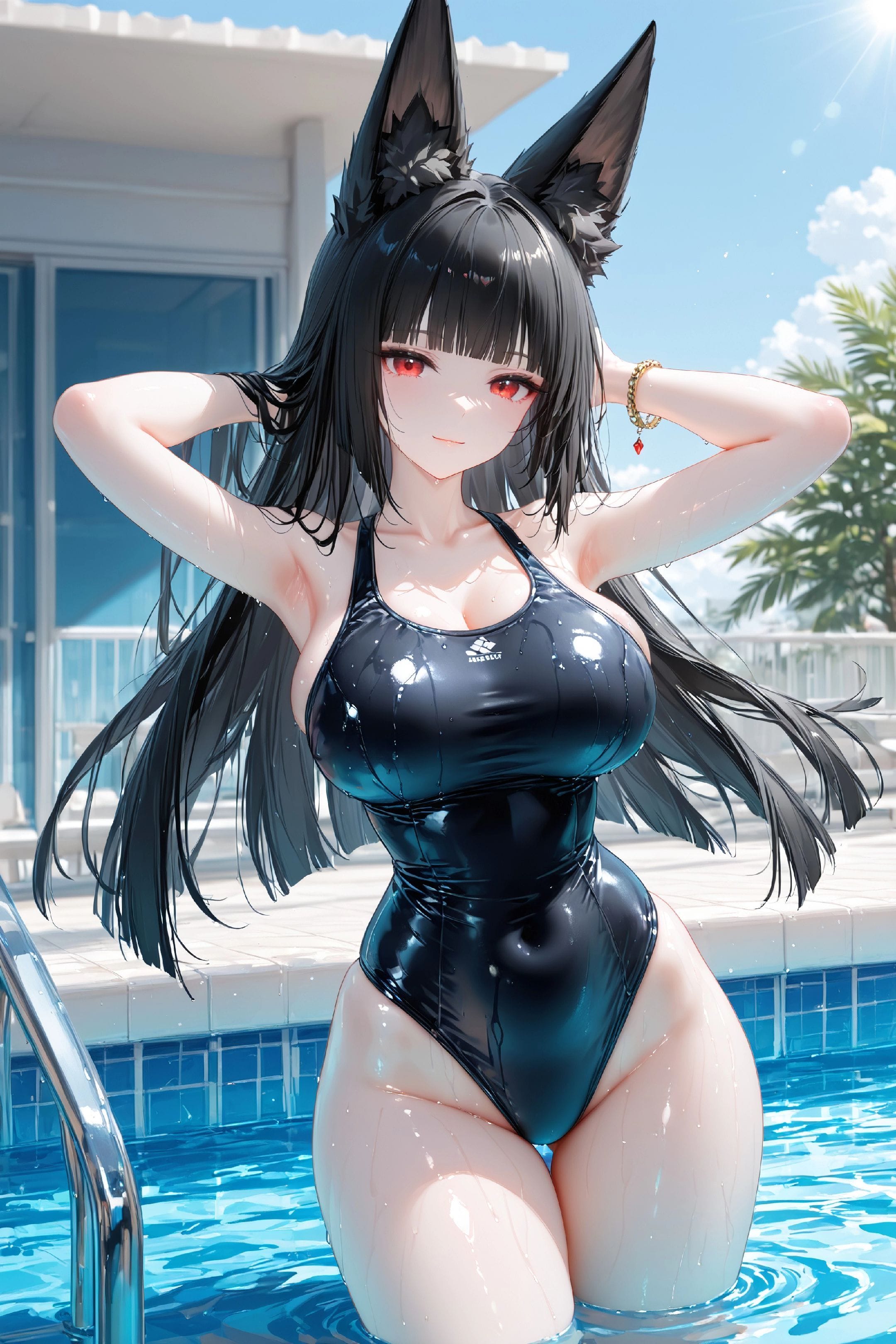 星见雅 绝区零 游戏角色壁纸 泳装美图