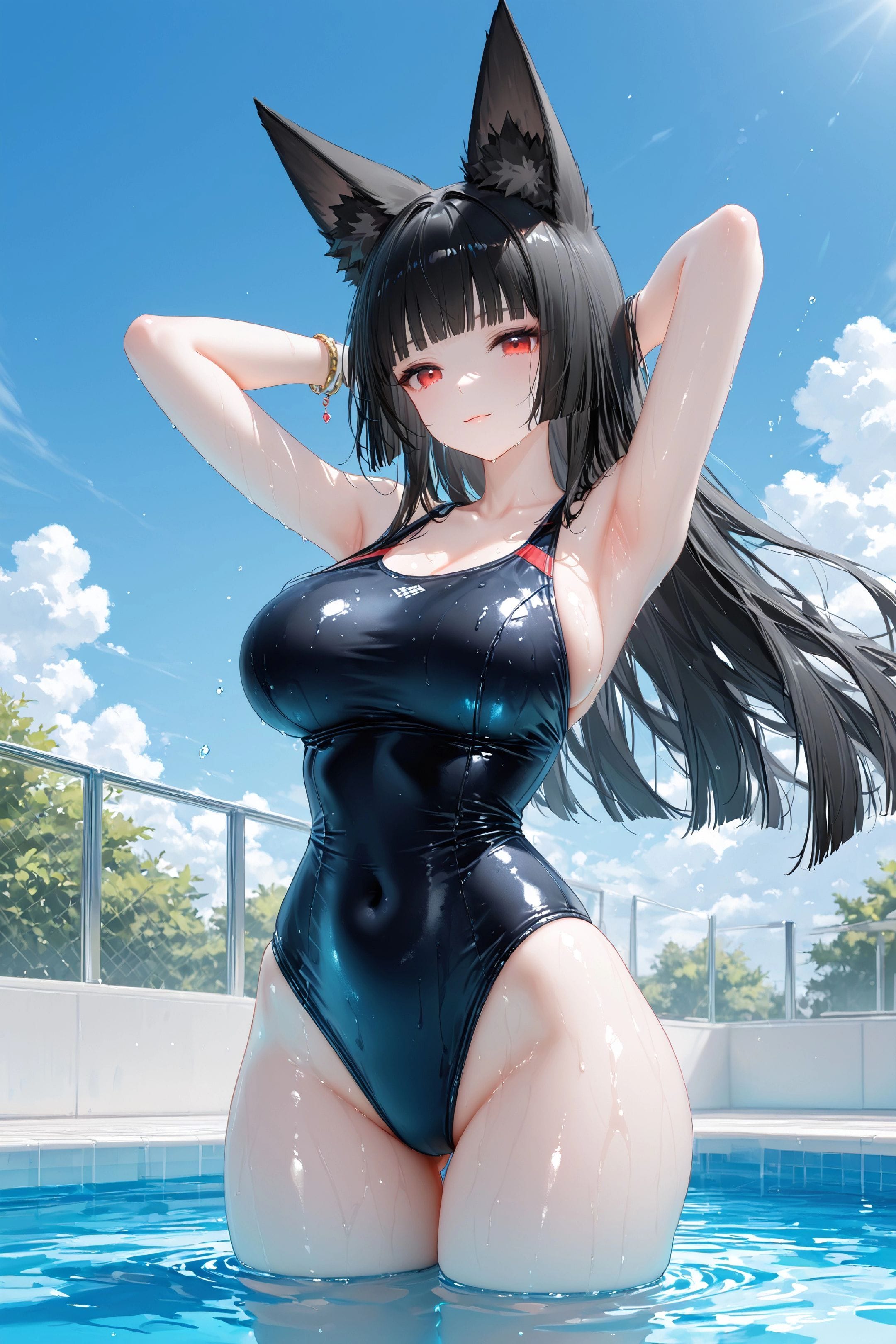 星见雅 绝区零 游戏角色壁纸 泳装美图