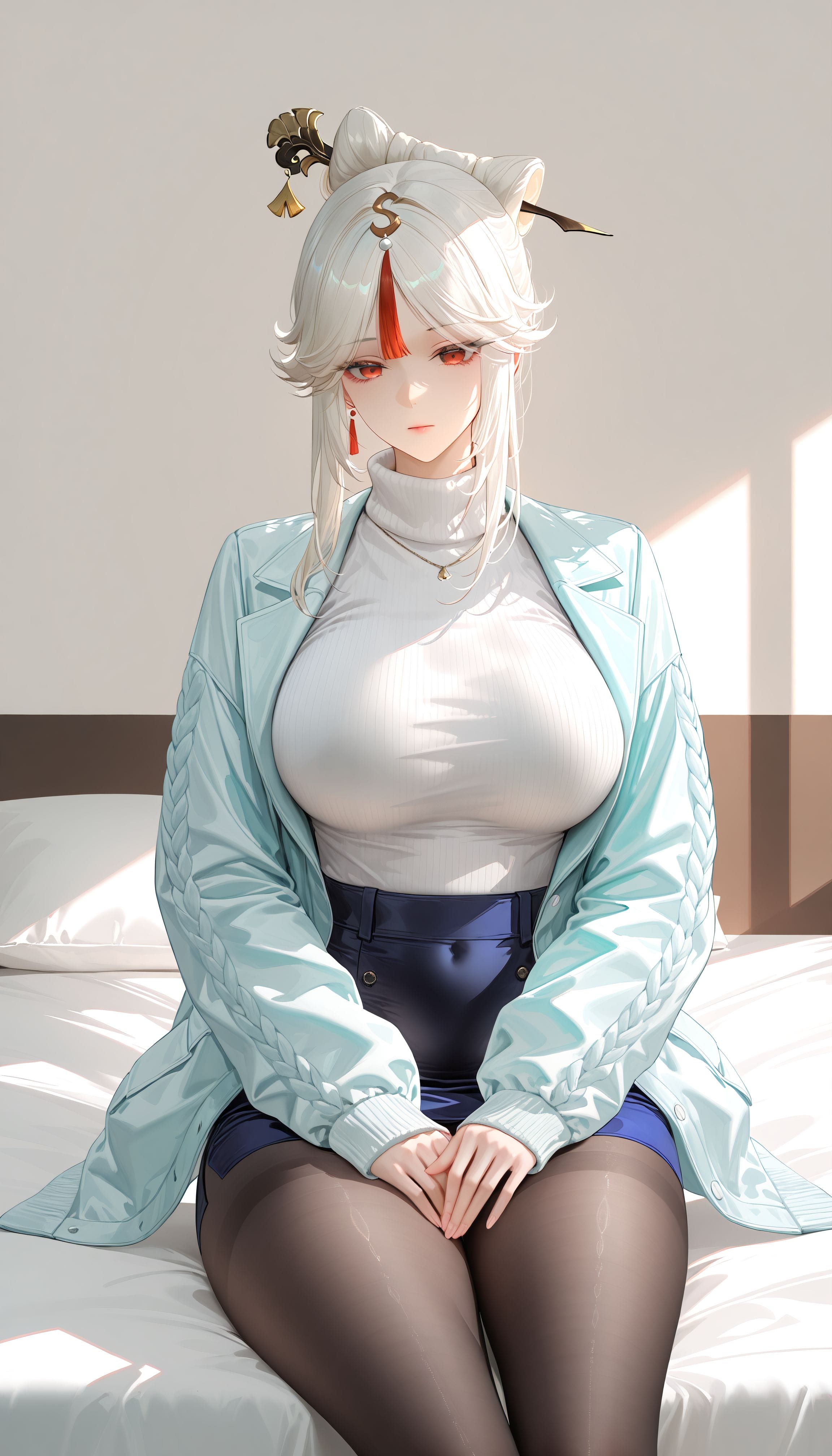 凝光 二次元 完美身材 雪女 原神