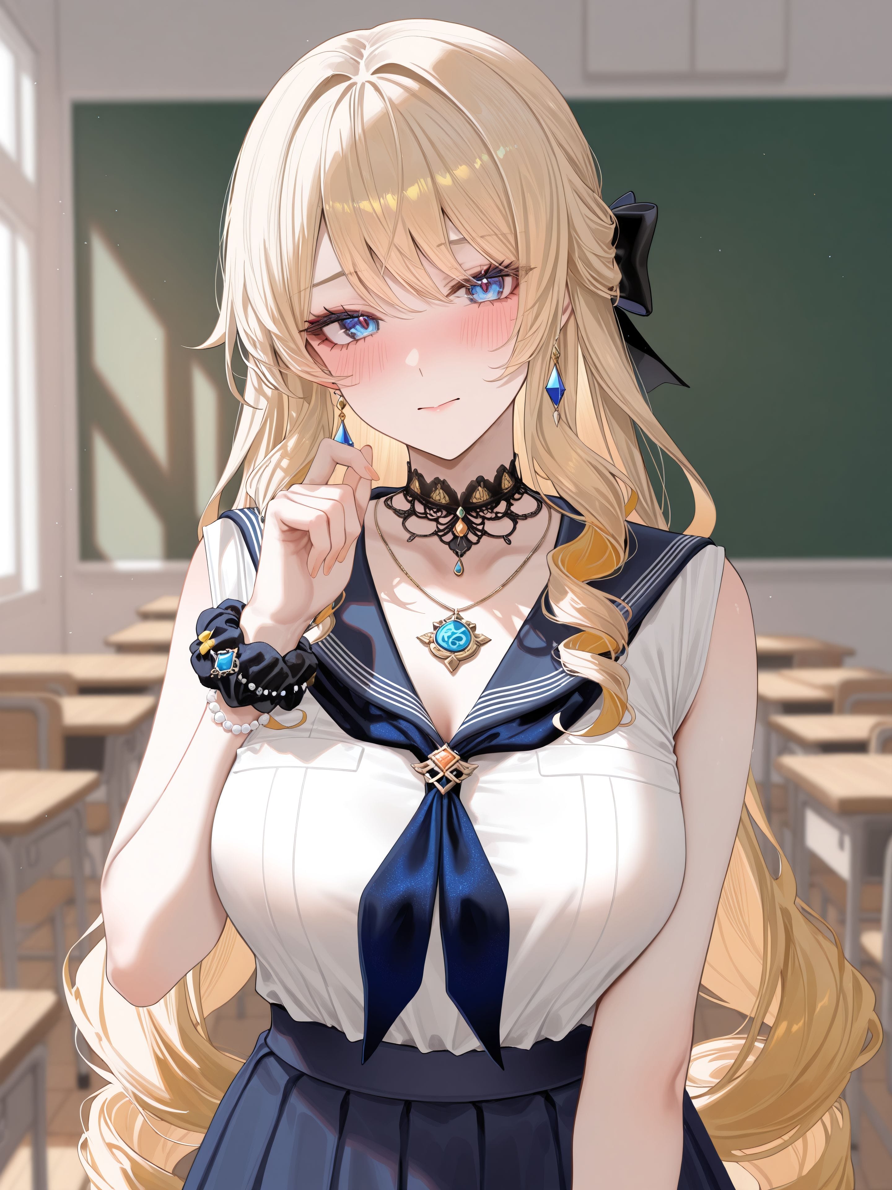 娜维娅 原神 原神枫丹 二次元 校园系列