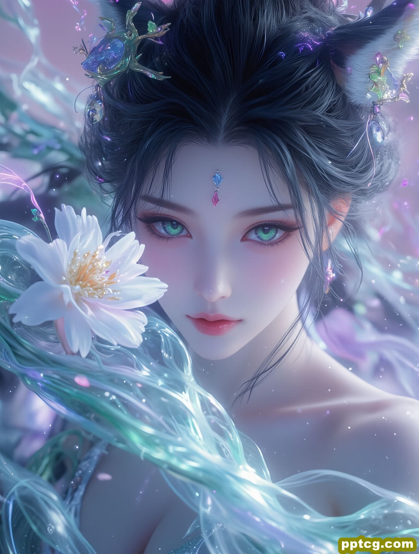 东方美学 视觉盛宴 Ai绘画 古风美女-皮皮兔动漫