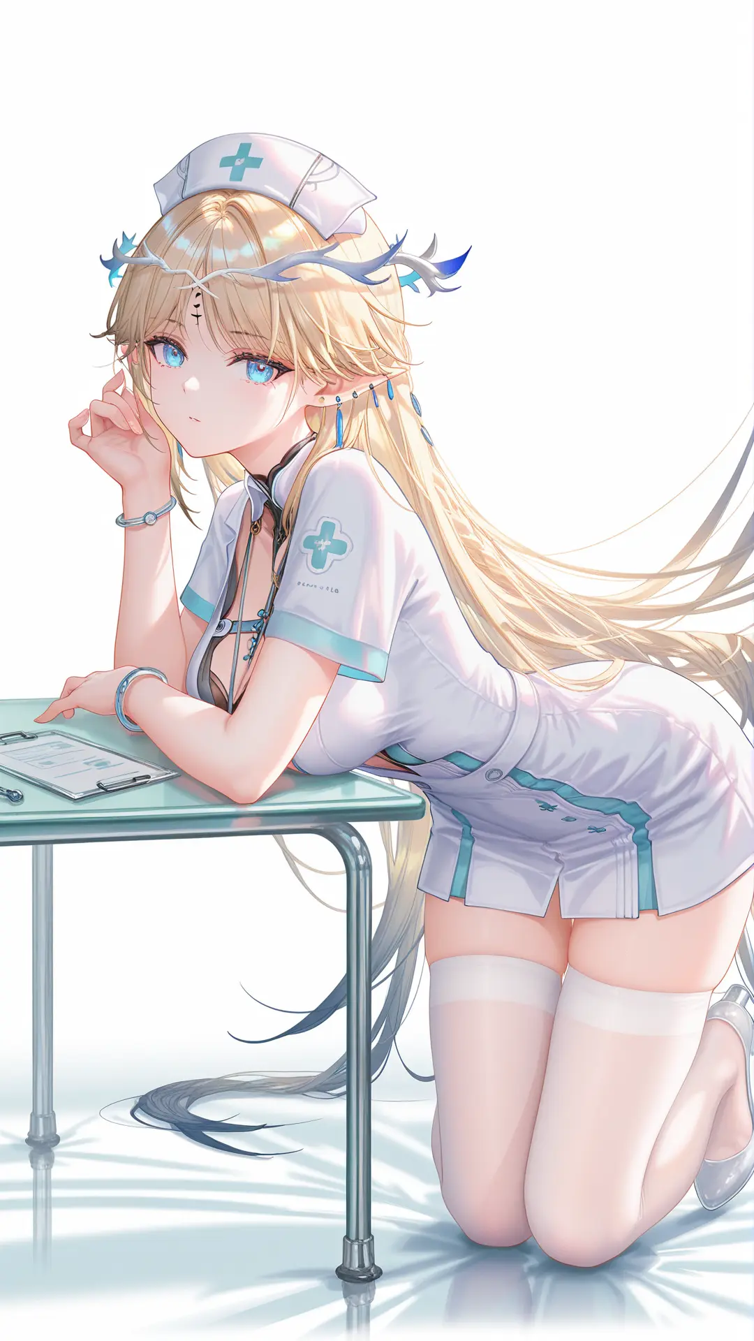 卡提希娅大家都抽到了吧？鸣潮 卡提希娅 丝袜 白丝 手机高清壁纸