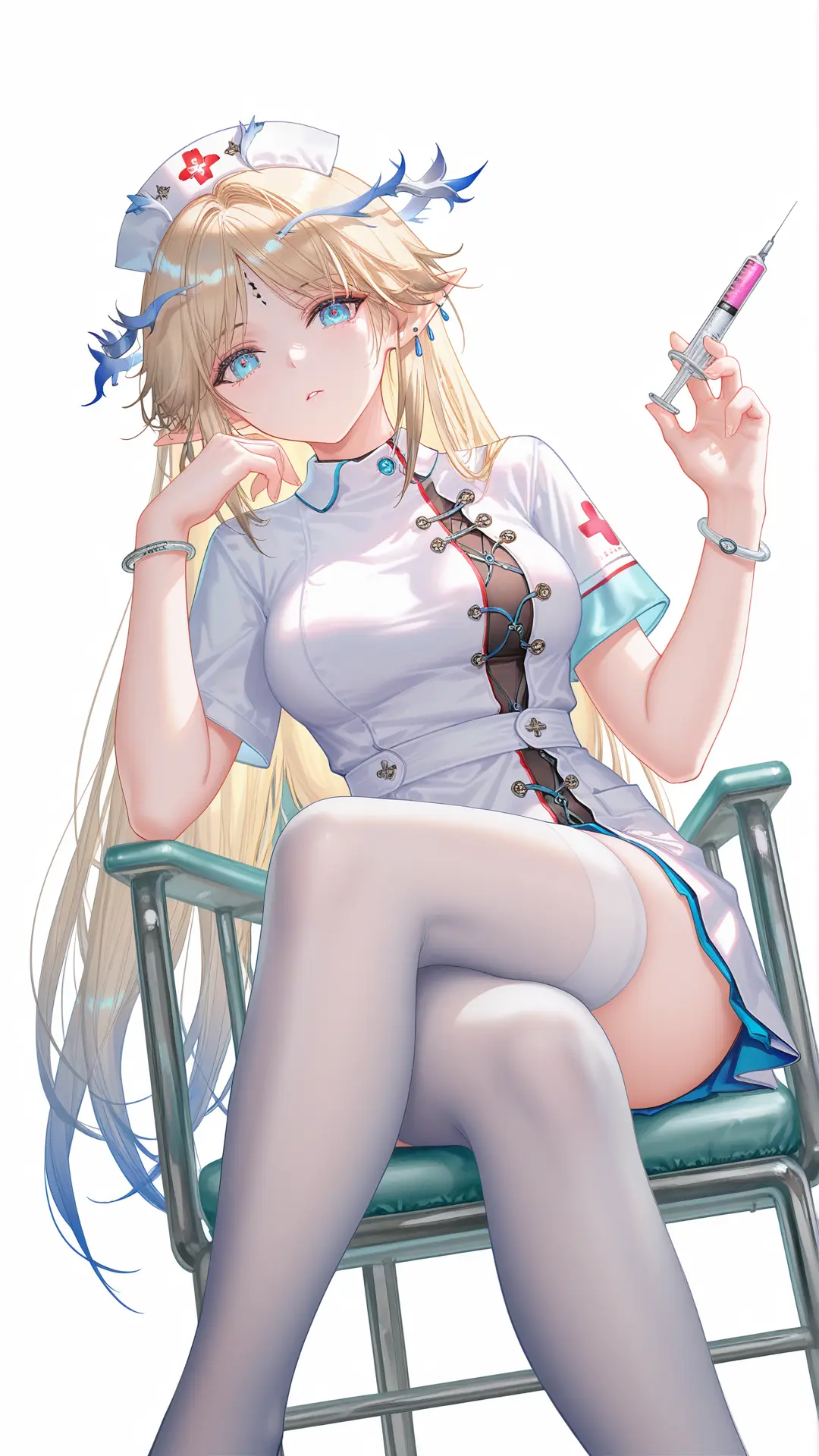 卡提希娅大家都抽到了吧？鸣潮 卡提希娅 丝袜 白丝 手机高清壁纸