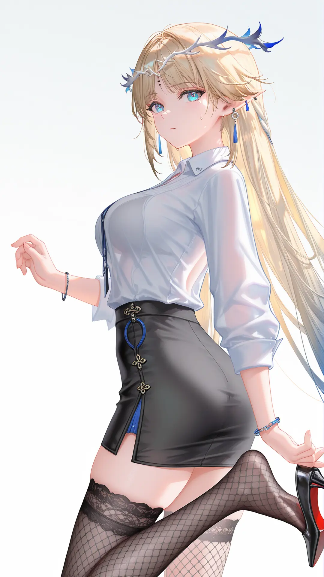 卡提希娅 手机壁纸 鸣潮 卡提希娅职场也是变成打工的牛马了