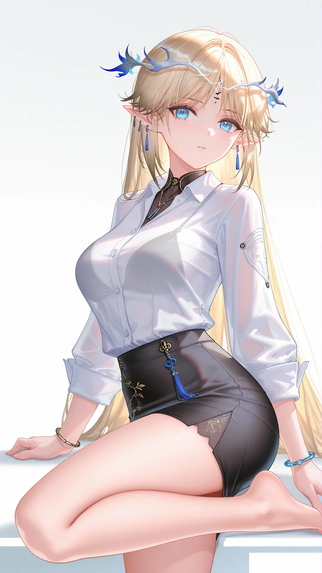 卡提希娅 手机壁纸 鸣潮 卡提希娅职场也是变成打工的牛马了