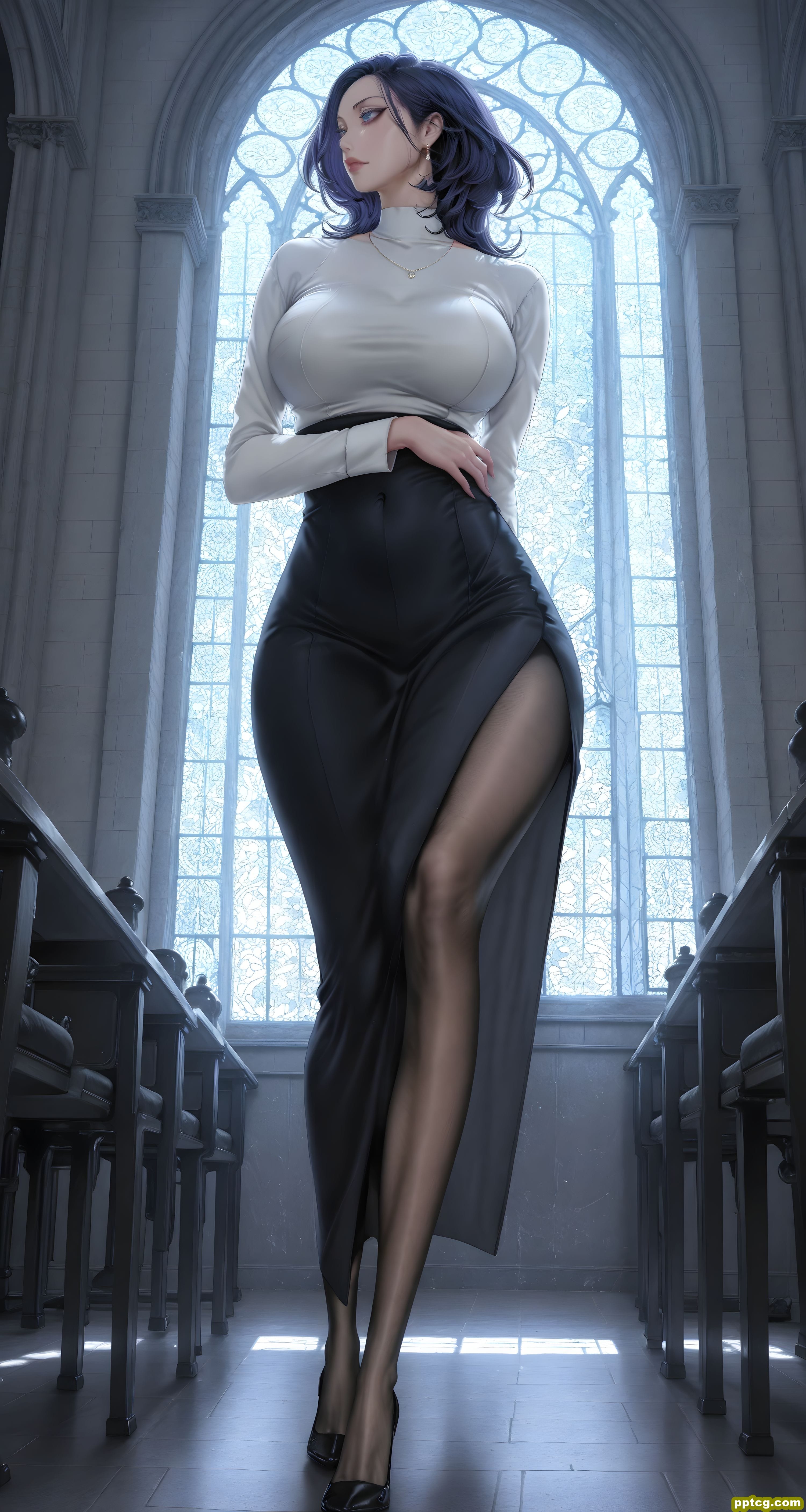 金美庭 美丽新世界 二次元 韩漫 御姐 组长配修女穿搭-皮皮兔动漫