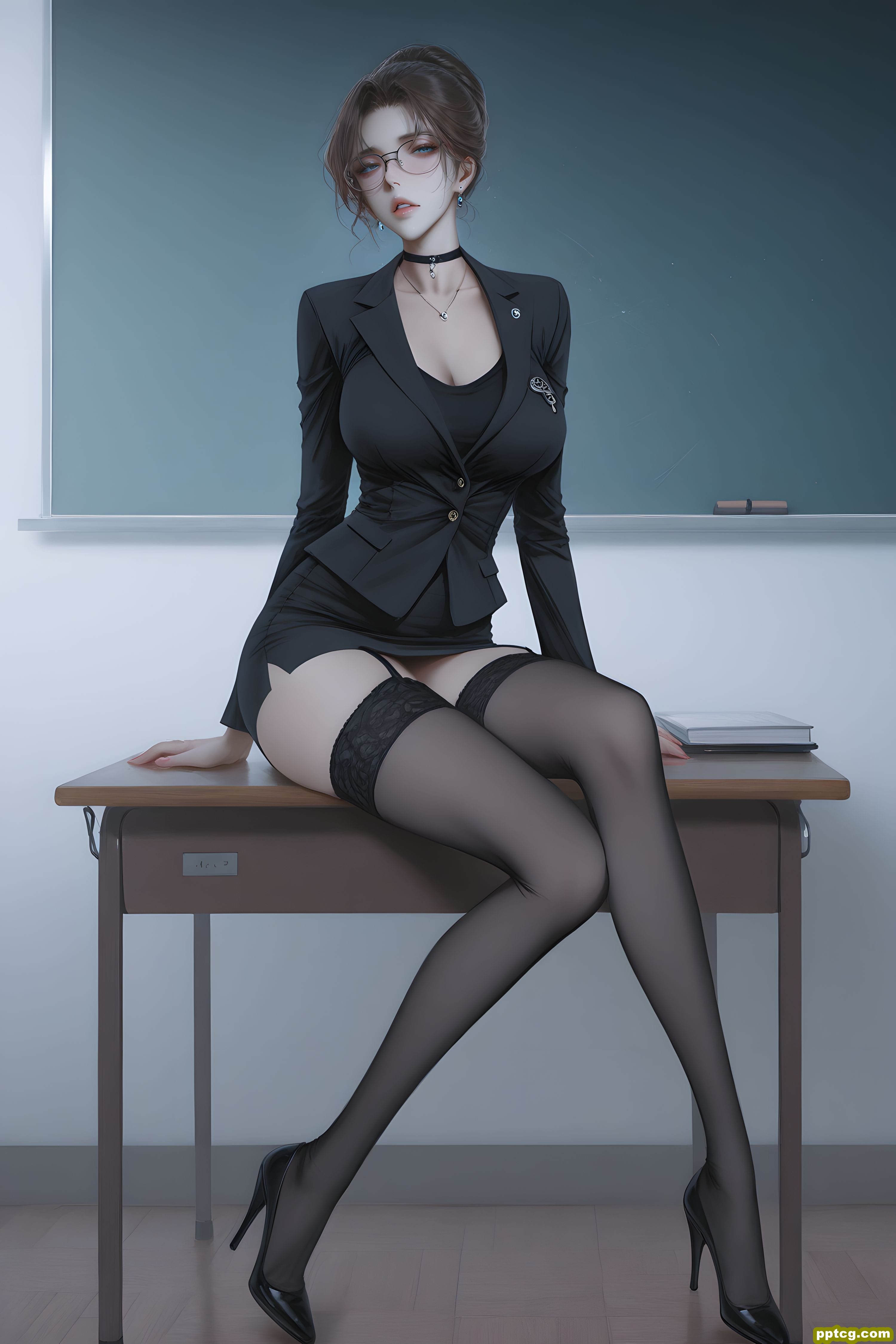 妃英理 纯欲风 柯南 二次元 丝袜 手机壁纸-皮皮兔动漫