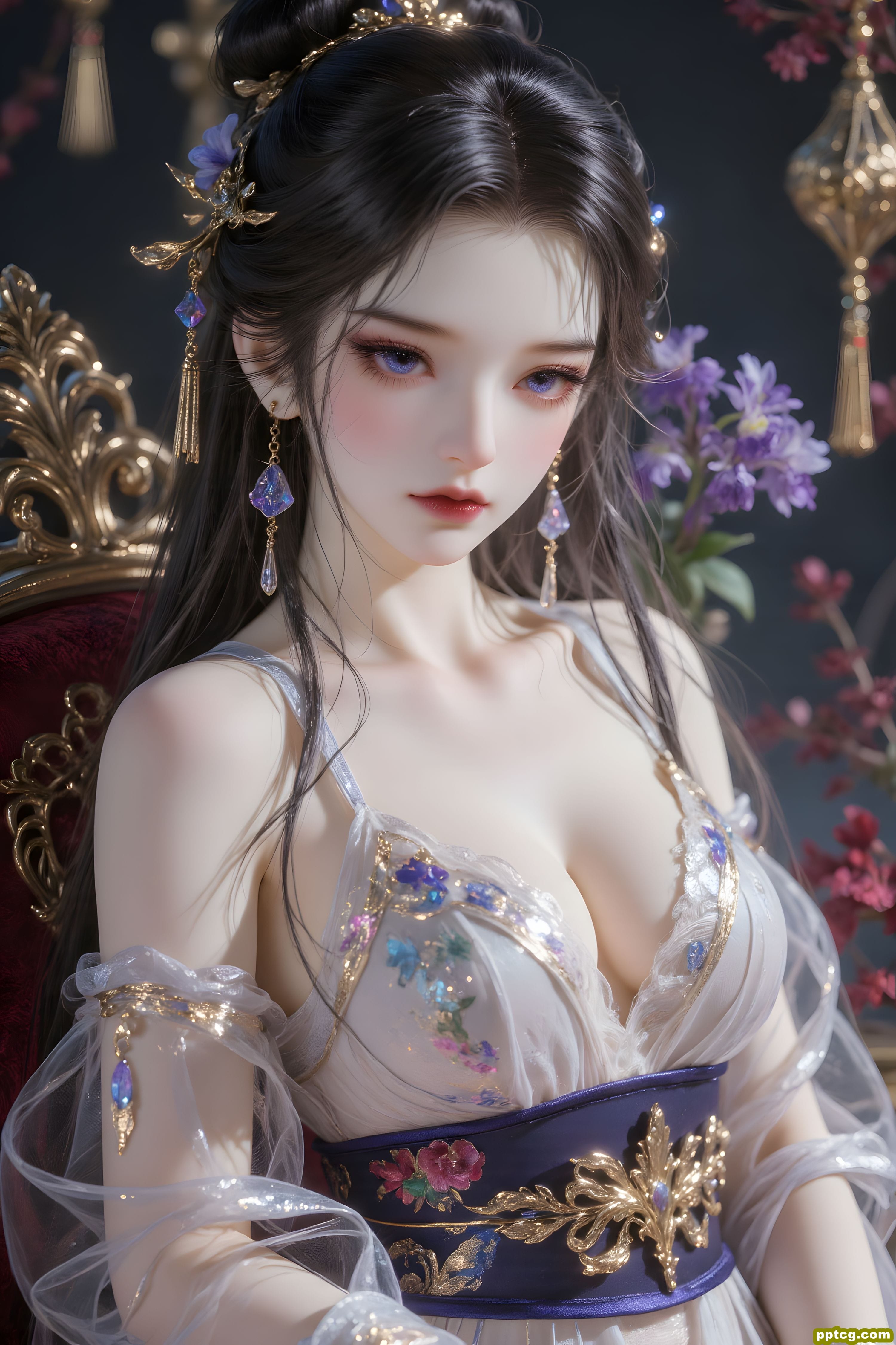 【9P】古风 国风 手机壁纸 唯美 人物特写 美女