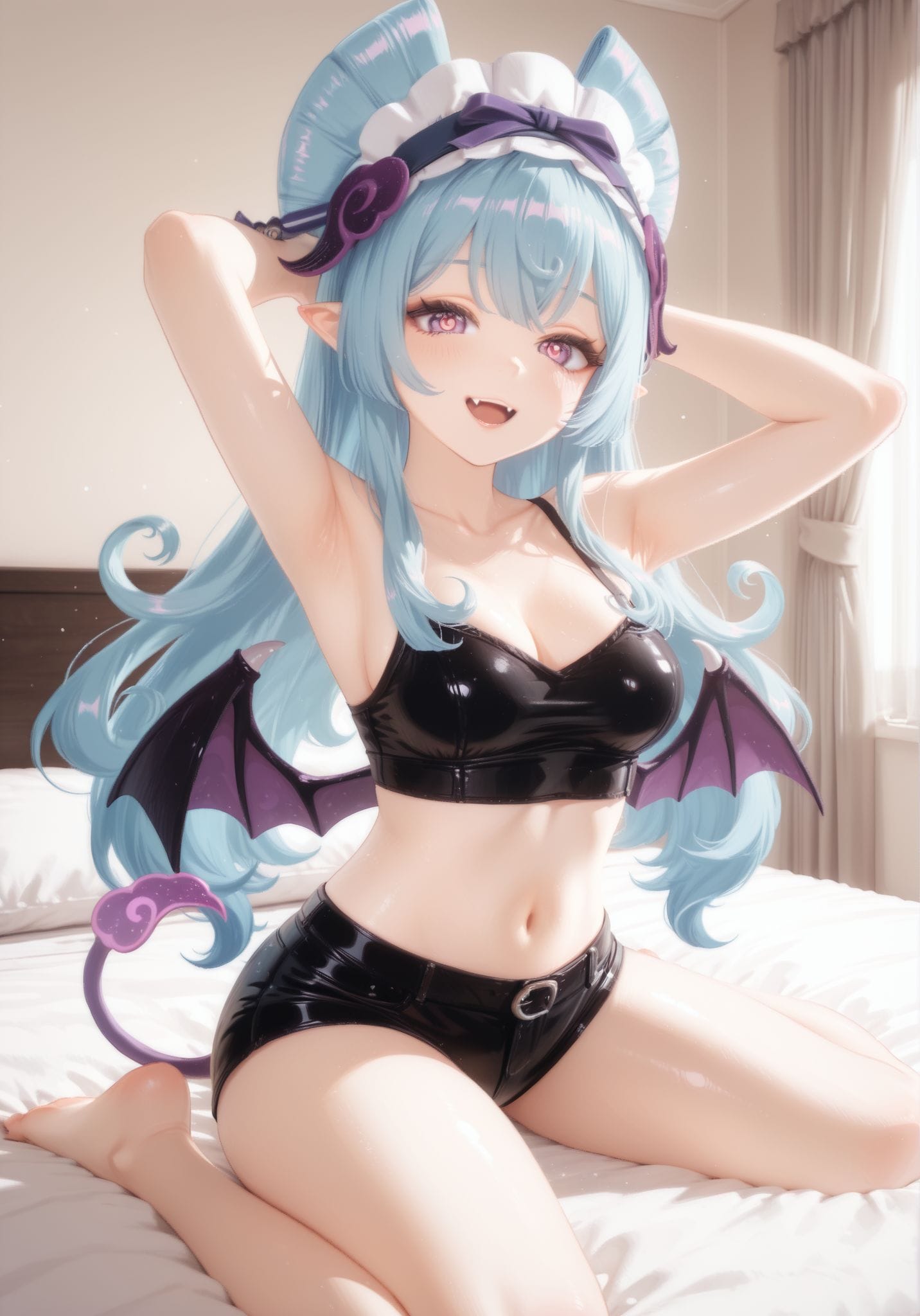 二次元 原神 梦见月瑞希 魅魔 手机高清壁纸