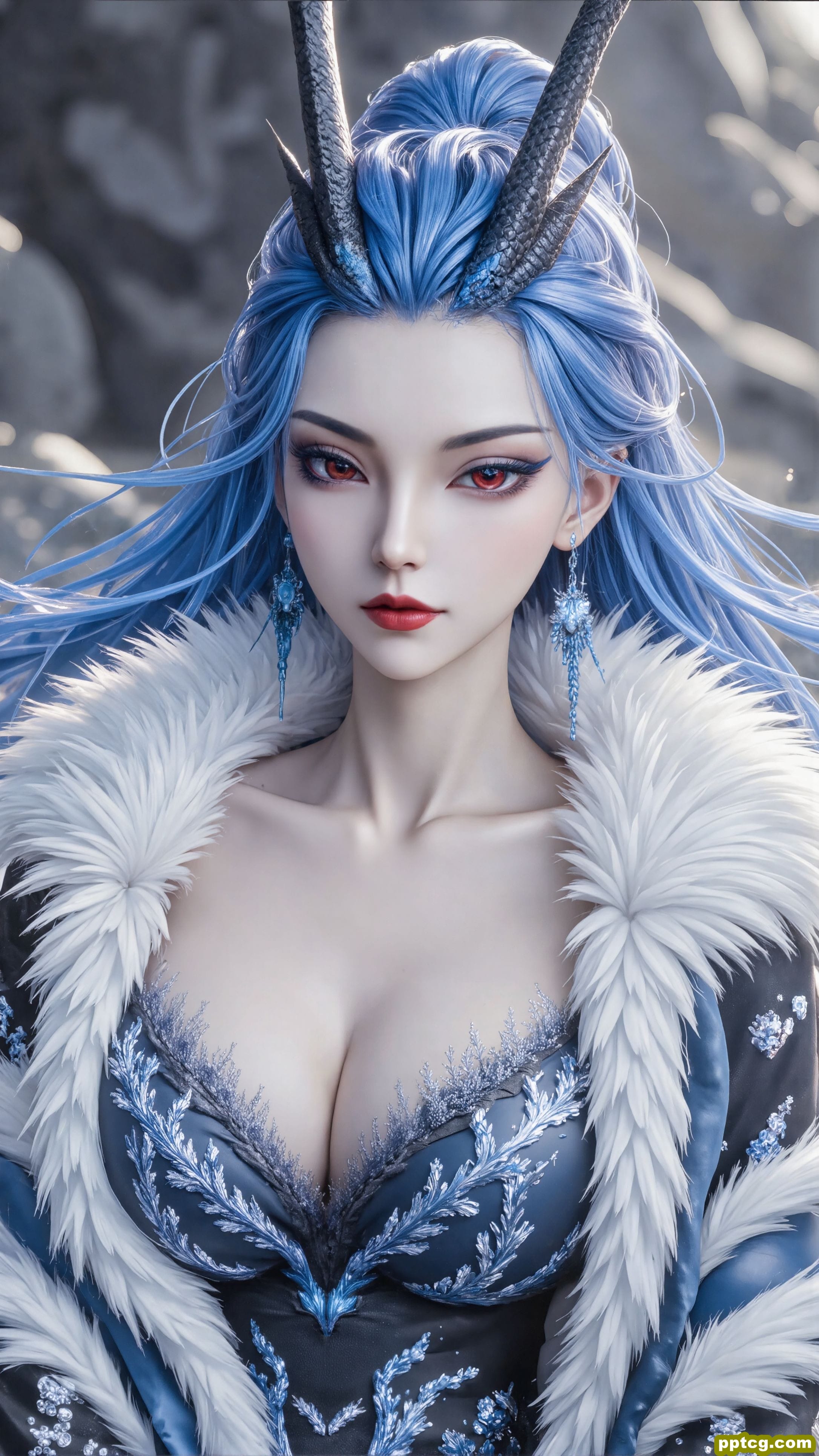 ai绘画 龙女 哪吒 敖闰 手机高清壁纸图片-皮皮兔动漫