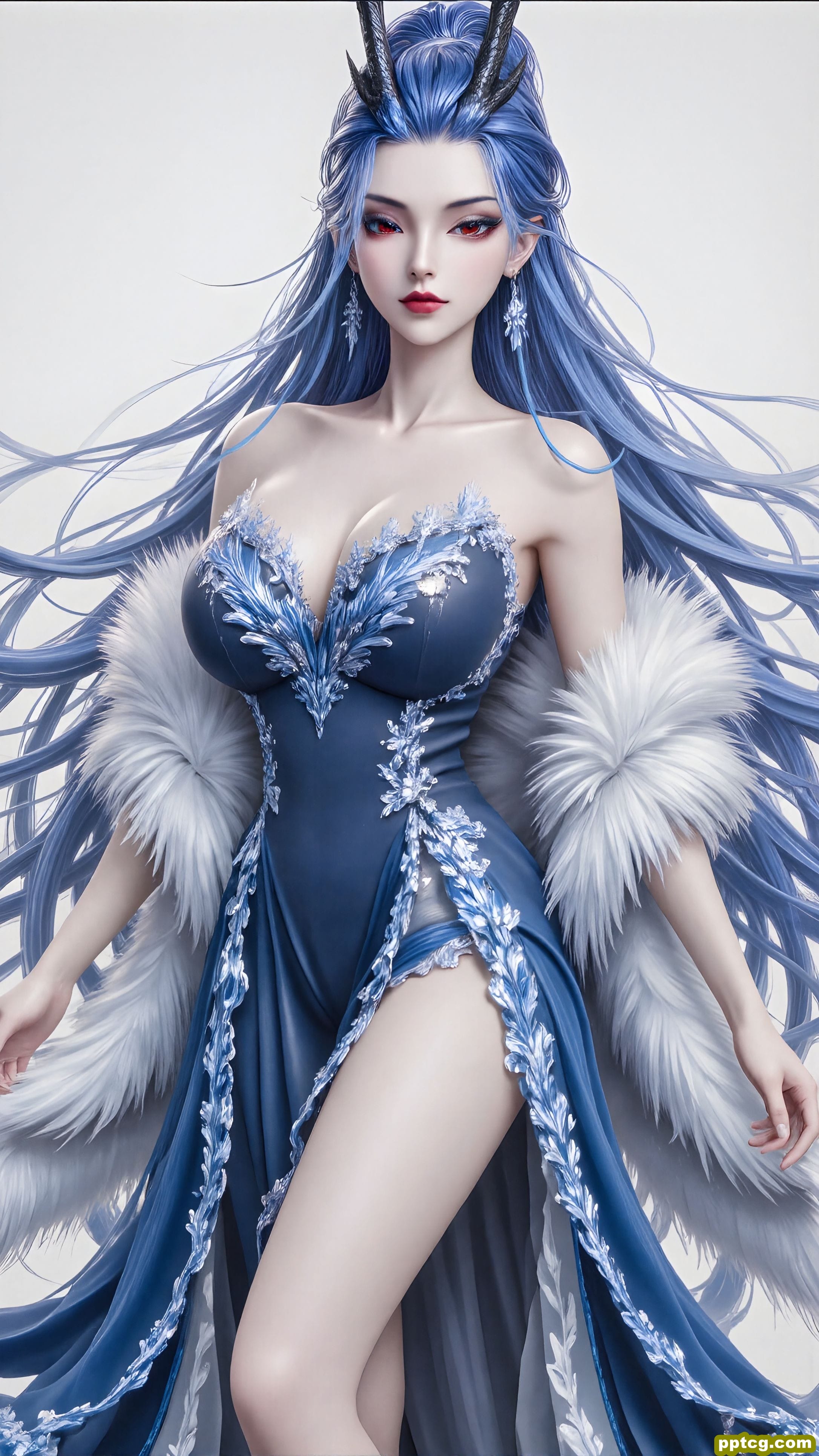 ai绘画 龙女 哪吒 敖闰 手机高清壁纸图片