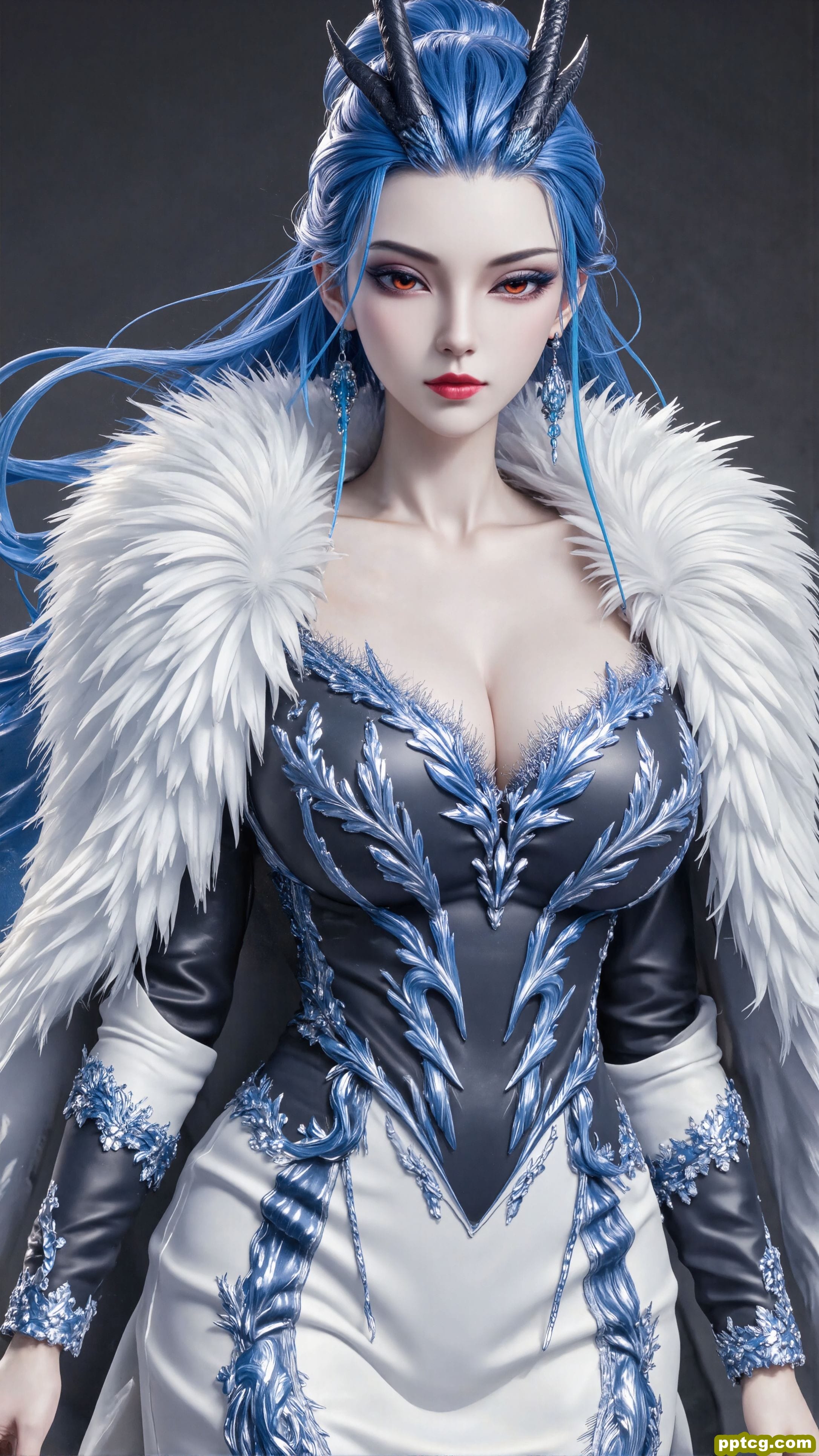 ai绘画 龙女 哪吒 敖闰 手机高清壁纸图片