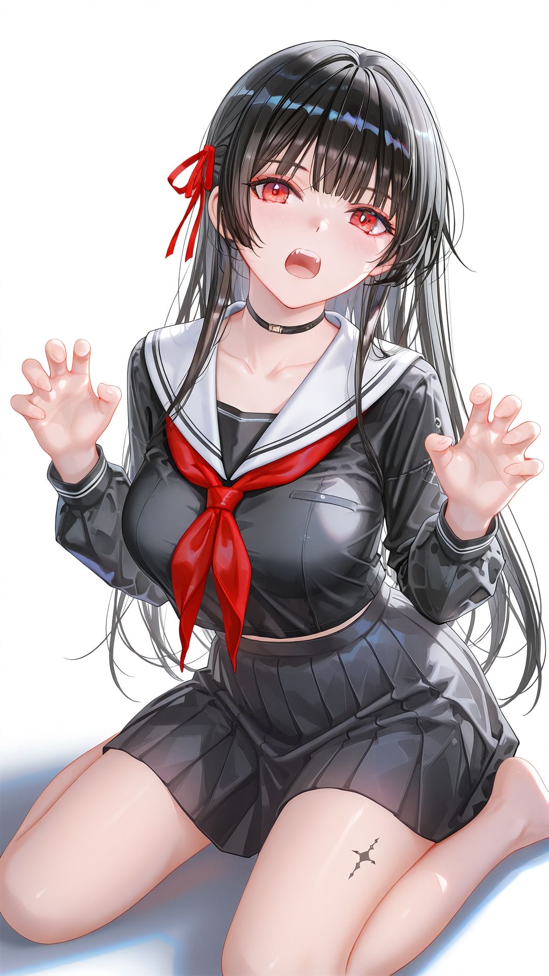 鸣潮 千咲 ai绘画 高清壁纸 二次元少女